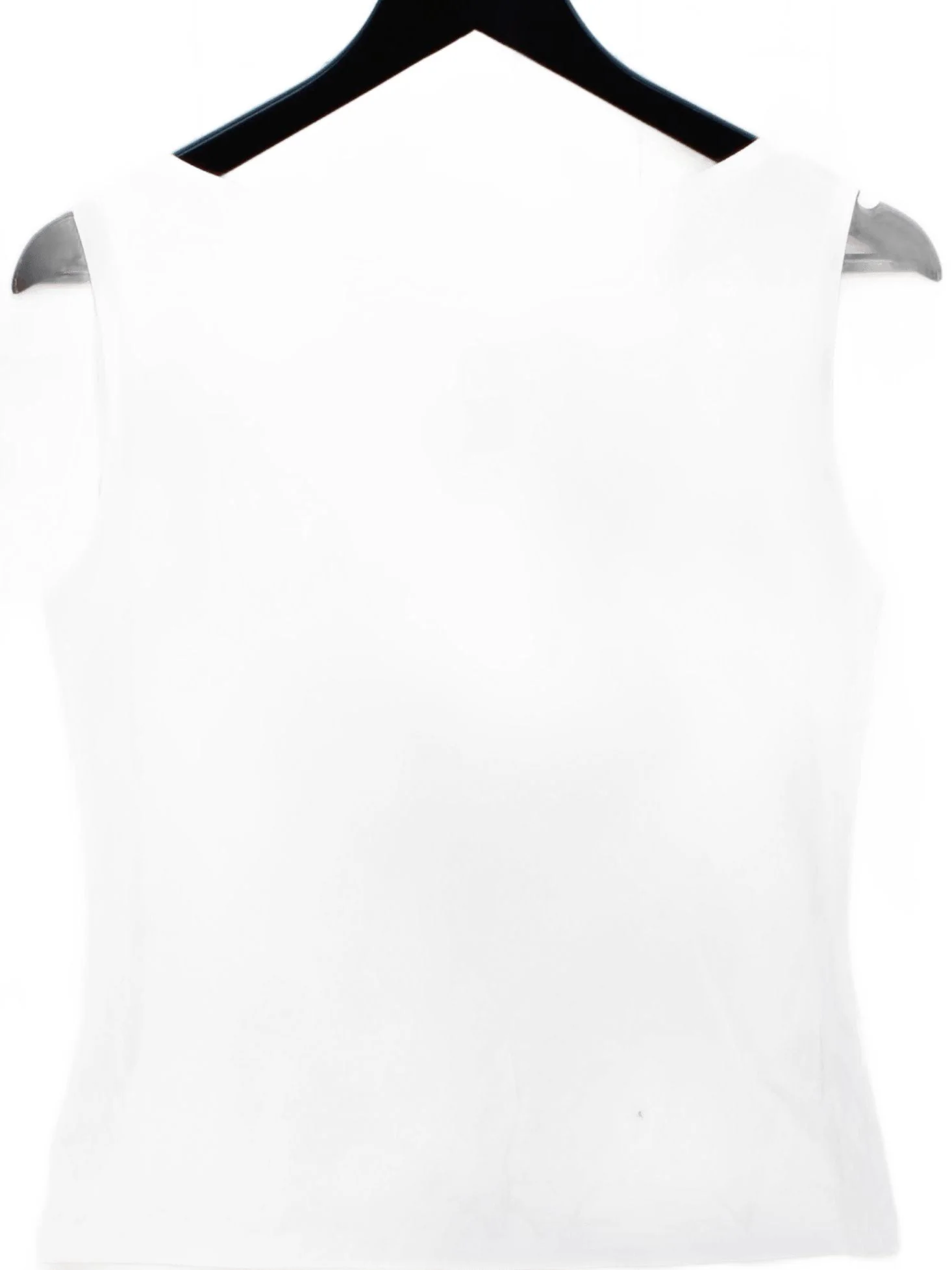 Weekday Women's T-Shirt S White Lyocell Modal with Elastane Basic