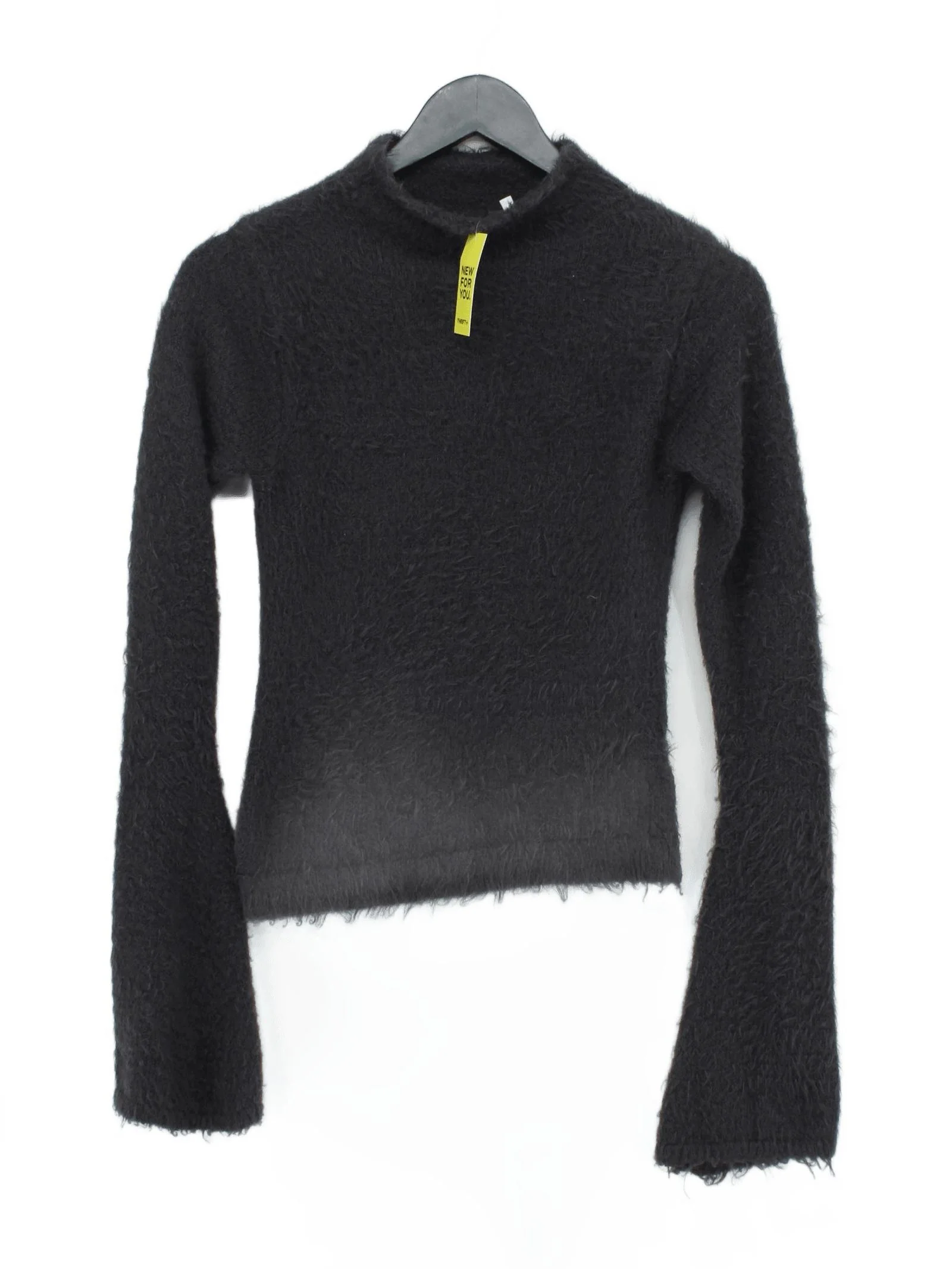 Weekday Women's Top S Black 100% Other Long Sleeve Mock Neck Basic