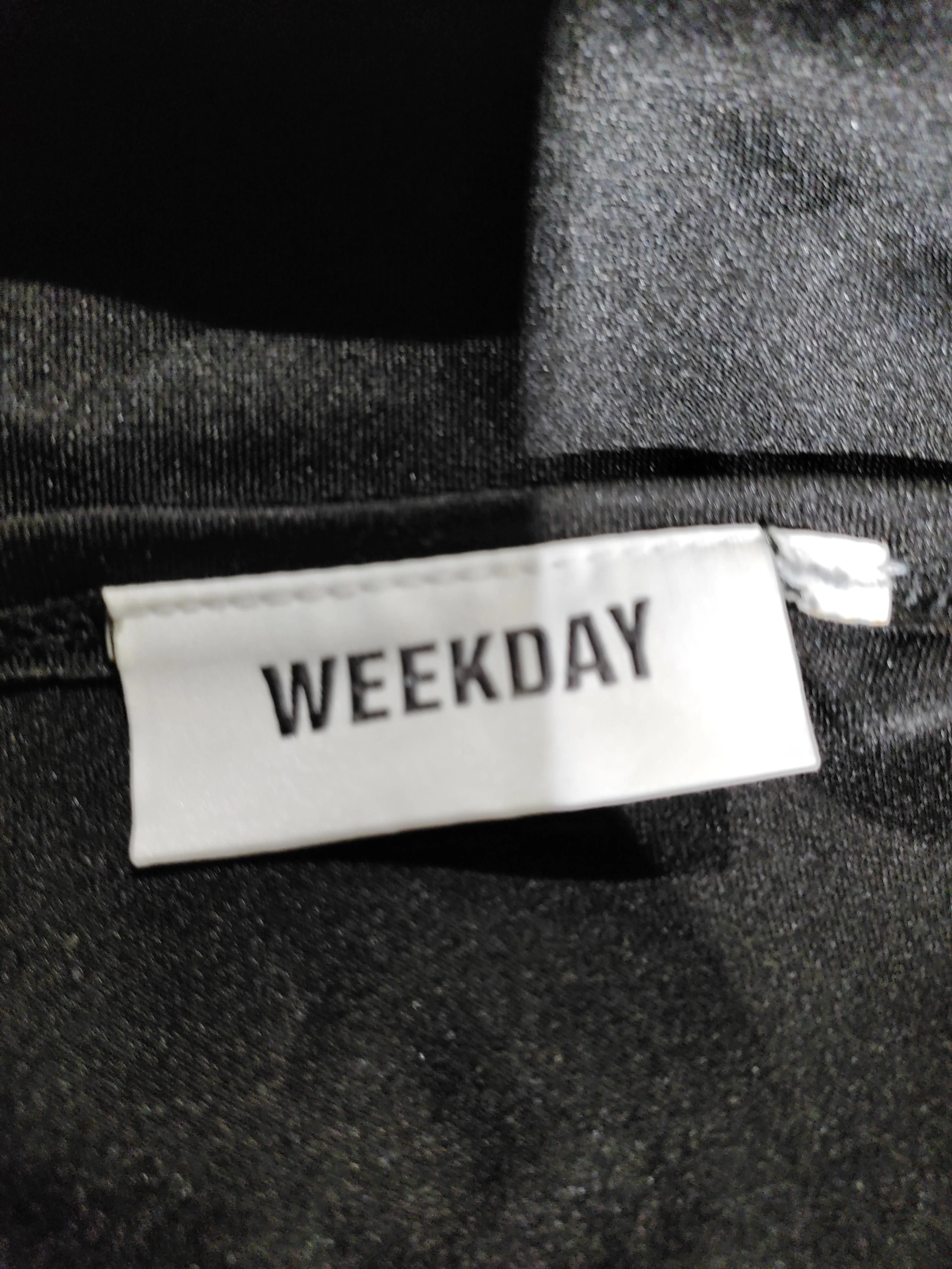 Weekday Women's Top S Black 100% Other Sleeveless Square Neck Basic - Image 5