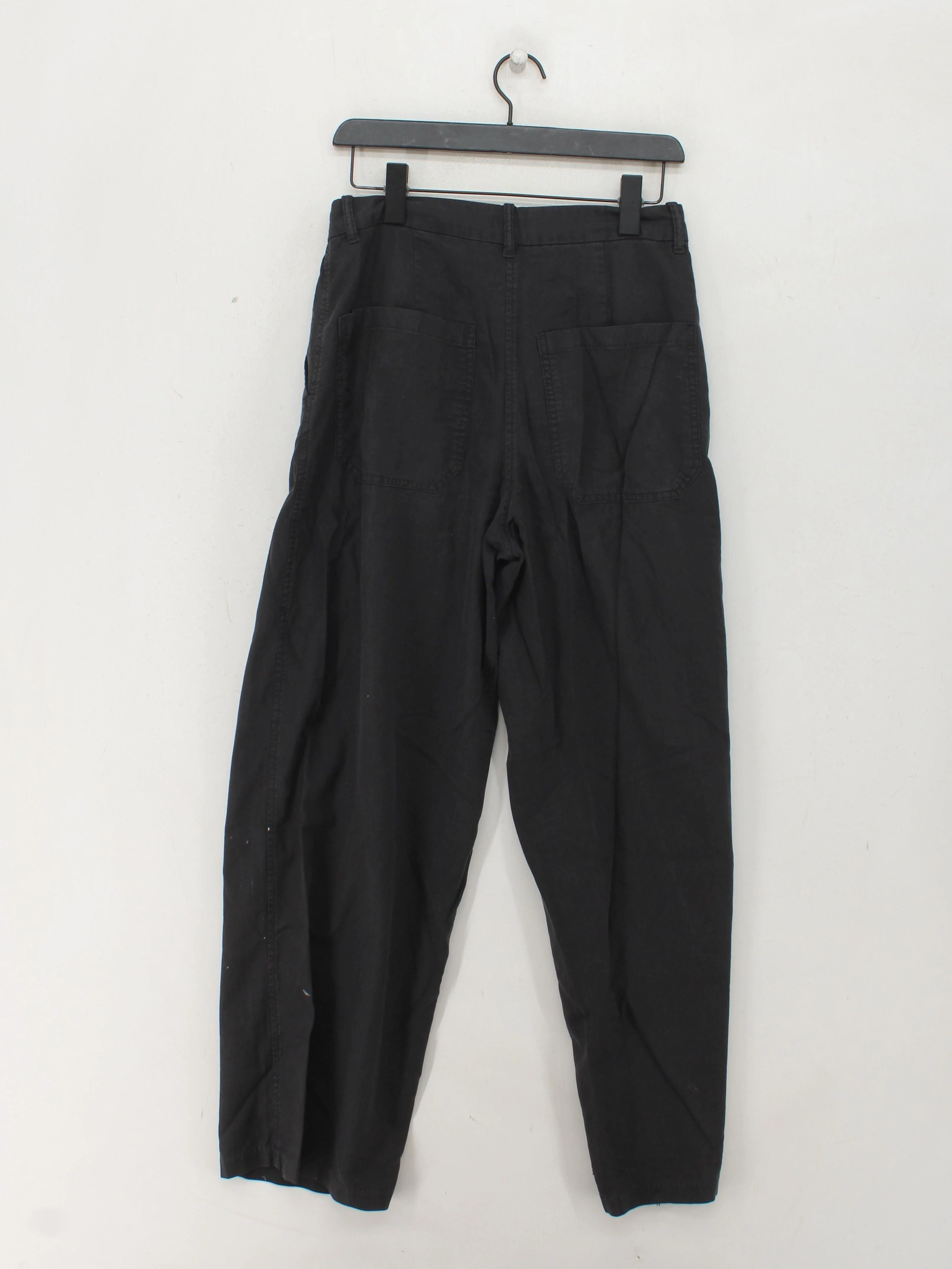 Weekday Women's Trousers UK 8 Black Cotton with Lyocell Modal Sweatpants - Image 2