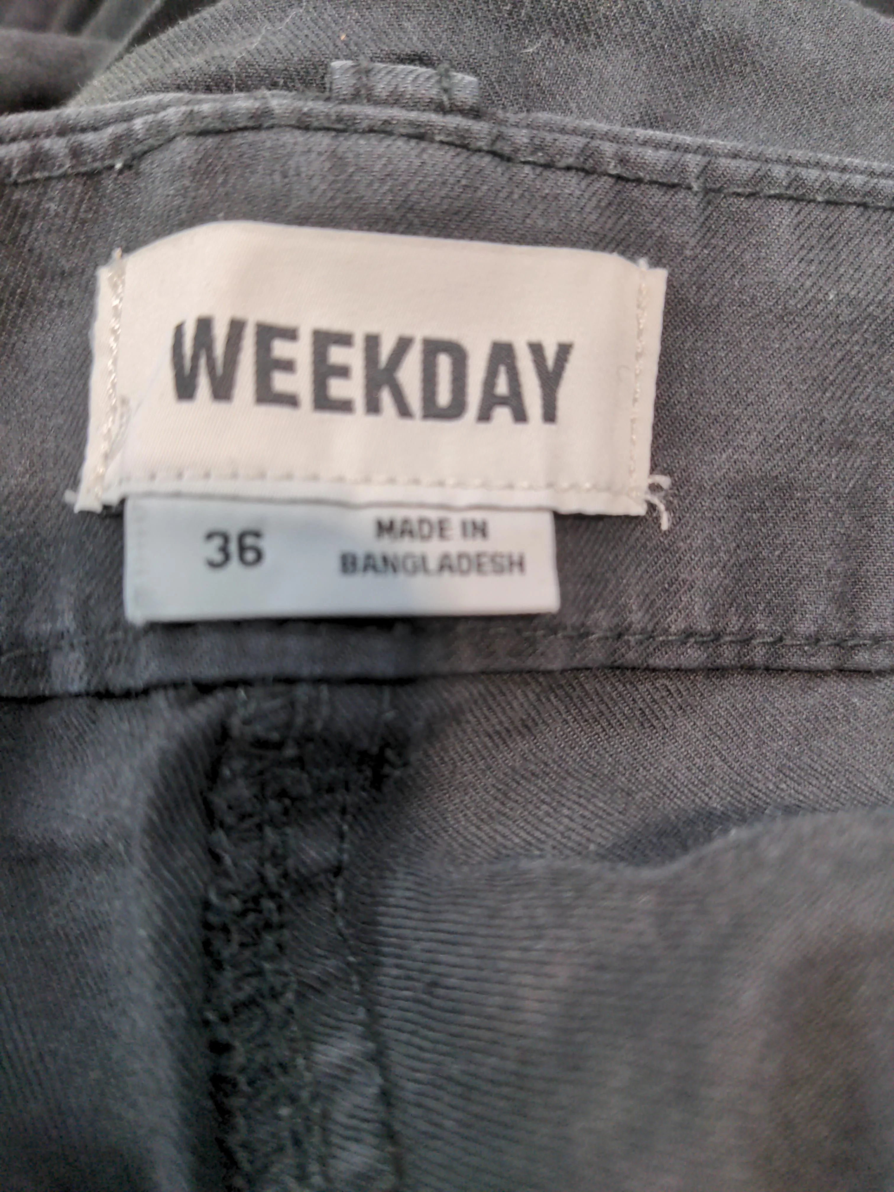 Weekday Women's Trousers UK 8 Black Cotton with Lyocell Modal Sweatpants - Image 5