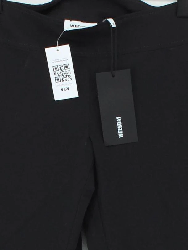 Weekday Women's Trousers UK 8 Black Viscose New with tags - Image 3