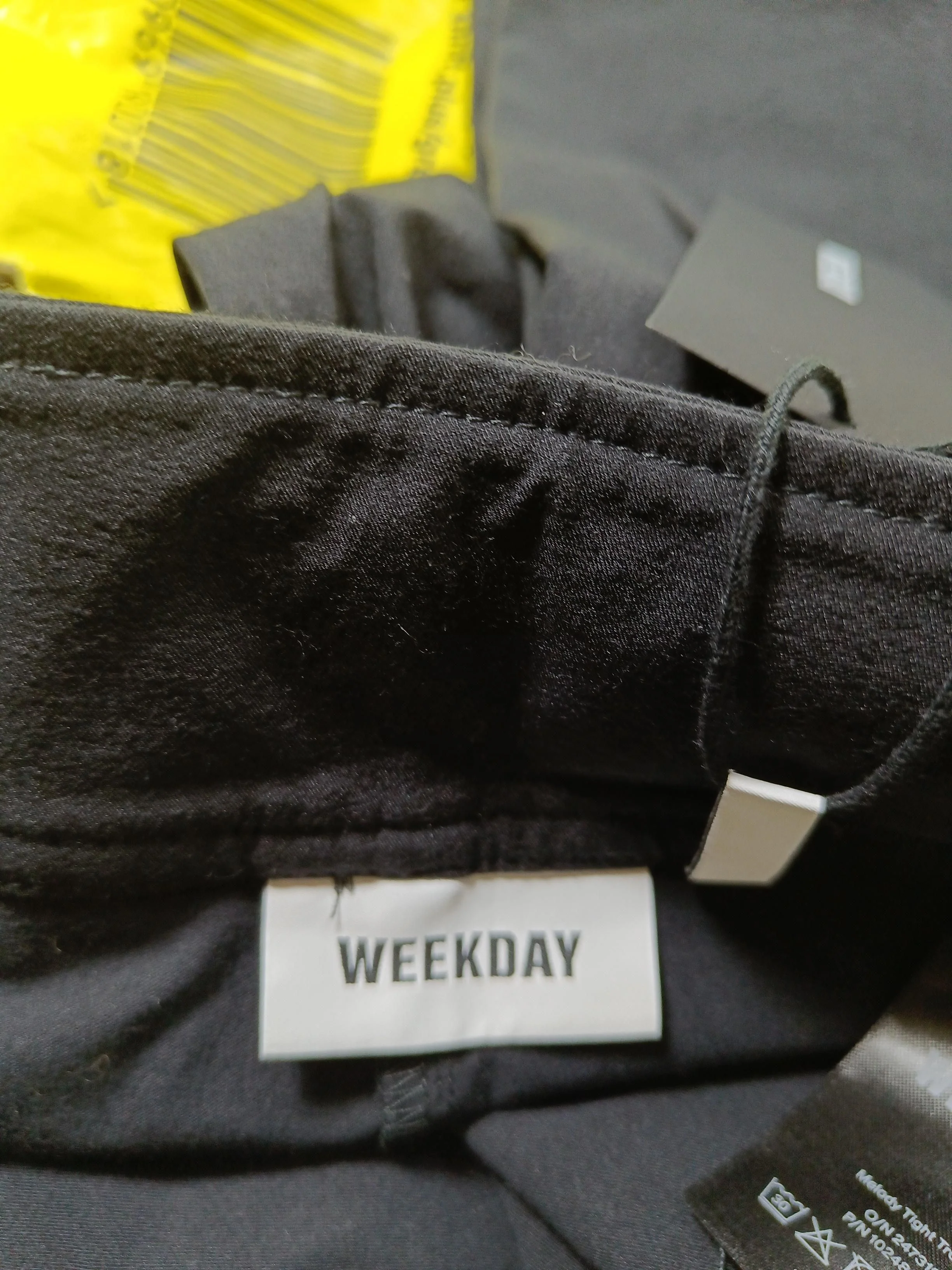Weekday Women's Trousers UK 8 Black Viscose New with tags - Image 5