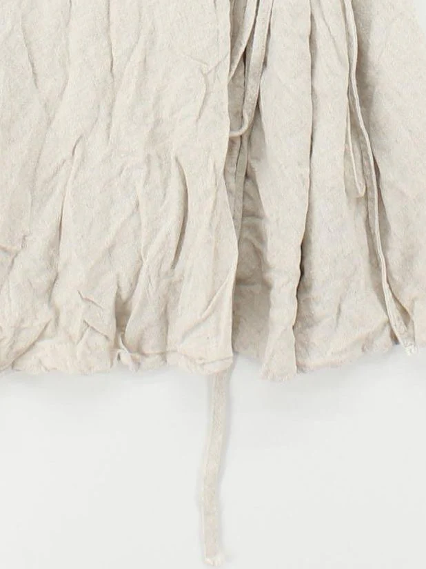 Weekday Wrap Mini Dress M in Cream - Image 4