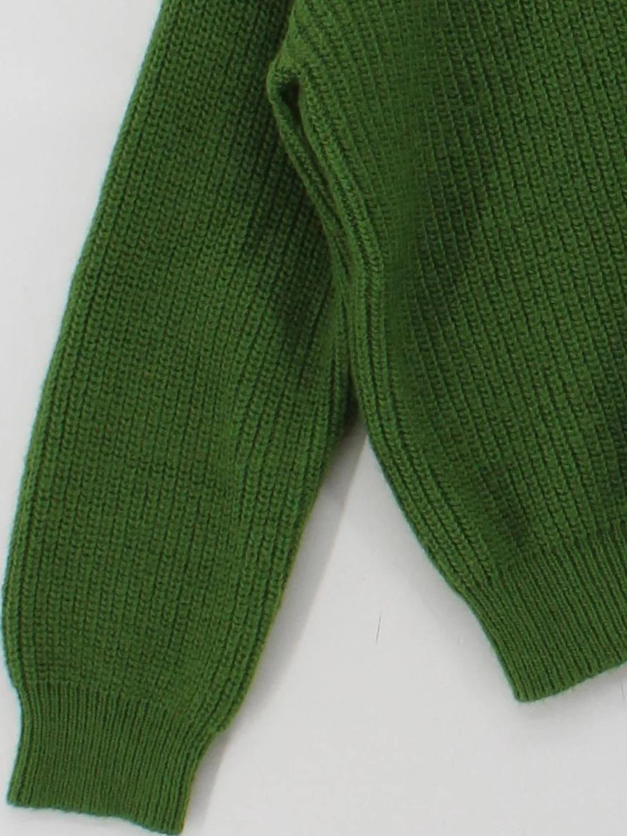 Weekend Max Mara Women's Cardigan L Green 100% Other V-Neck Cardigan - Image 4