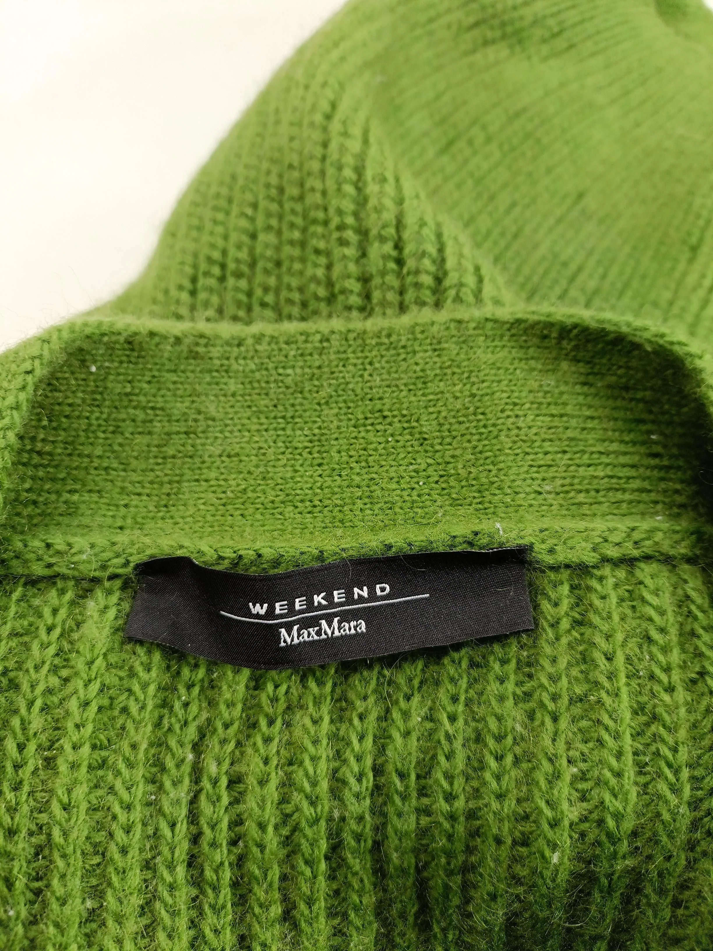 Weekend Max Mara Women's Cardigan L Green 100% Other V-Neck Cardigan - Image 5