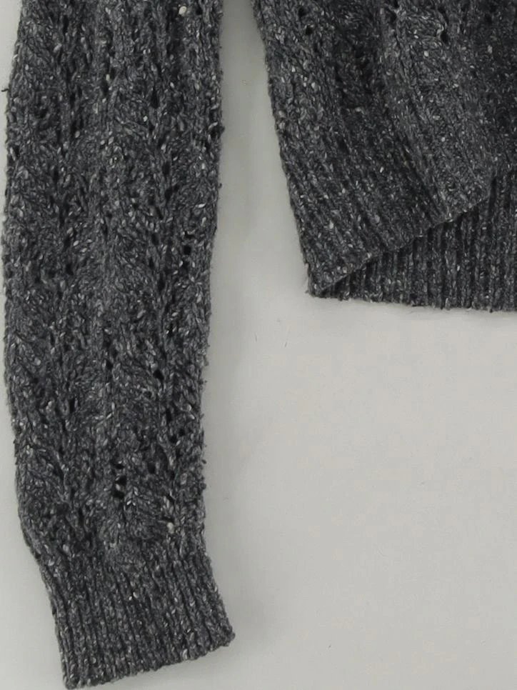 Weekend Max Mara Women's Jumper M Grey Wool with Polyamide Roll Neck Pullover - Image 4