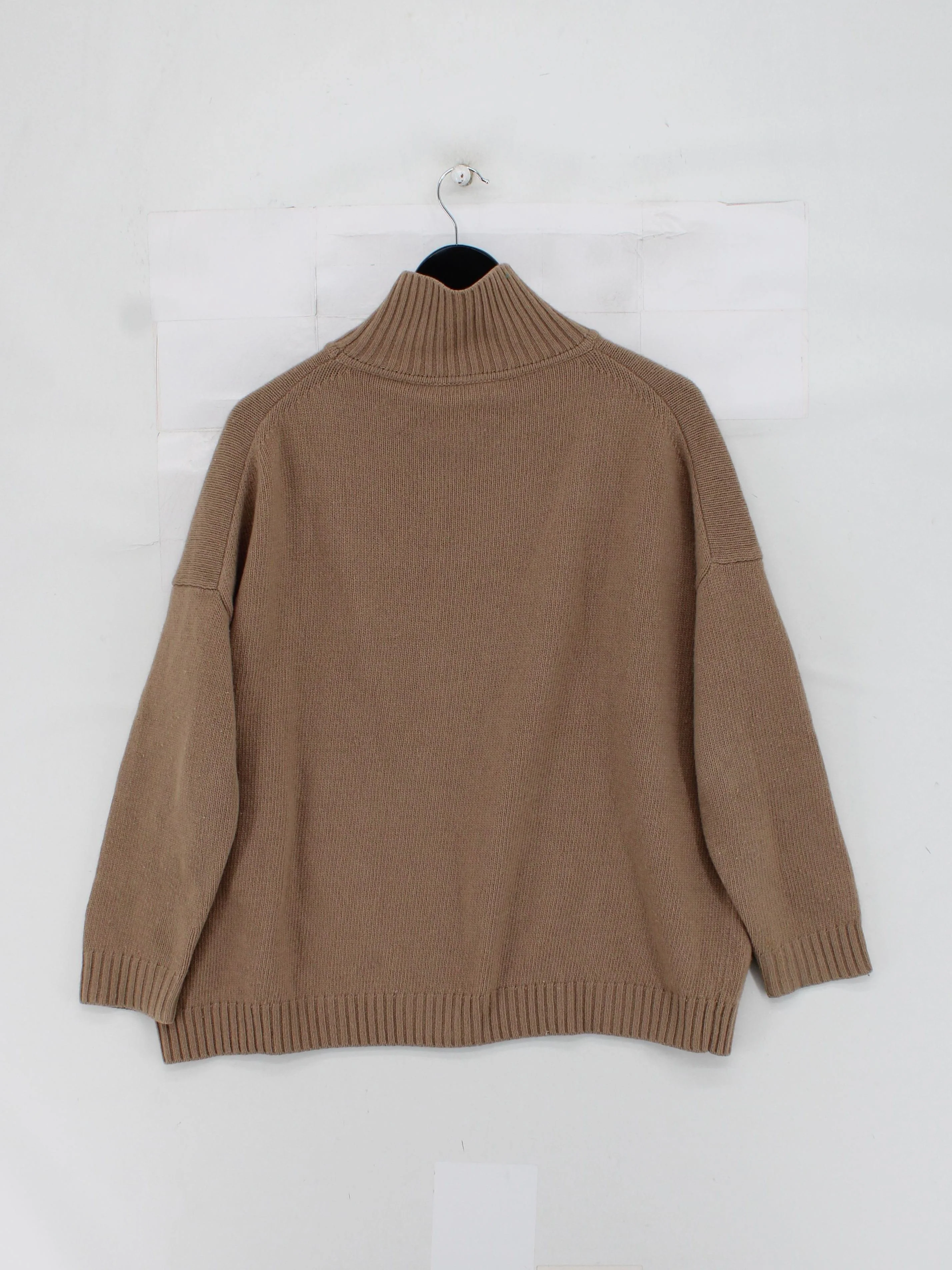 Weekend Max Mara Women's Jumper XS Brown 100% Wool Roll Neck Pullover - Image 2