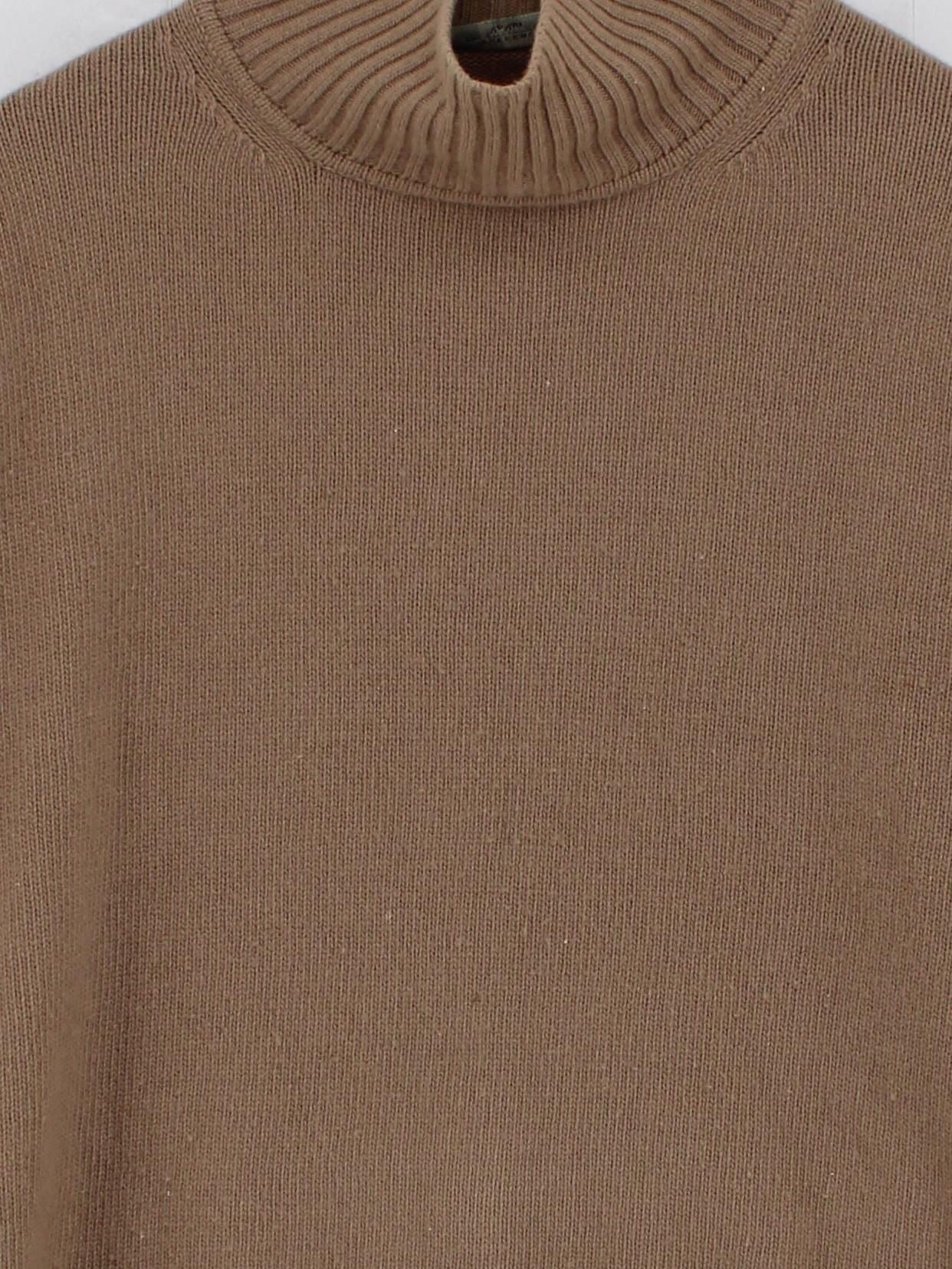 Weekend Max Mara Women's Jumper XS Brown 100% Wool Roll Neck Pullover - Image 3