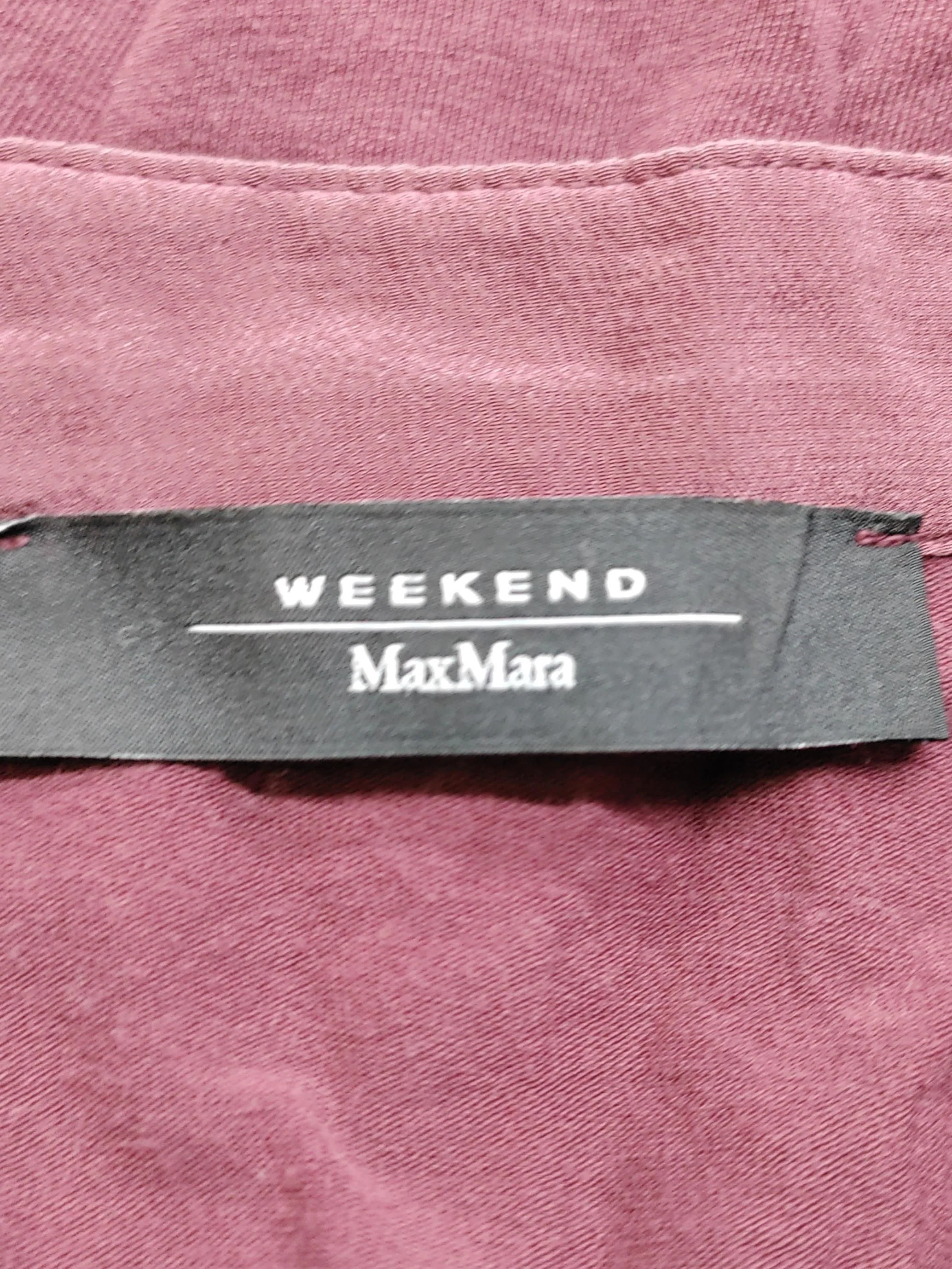 Weekend Max Mara Women's Top M Red Lyocell Modal with Cotton, Elastane Basic - Image 5