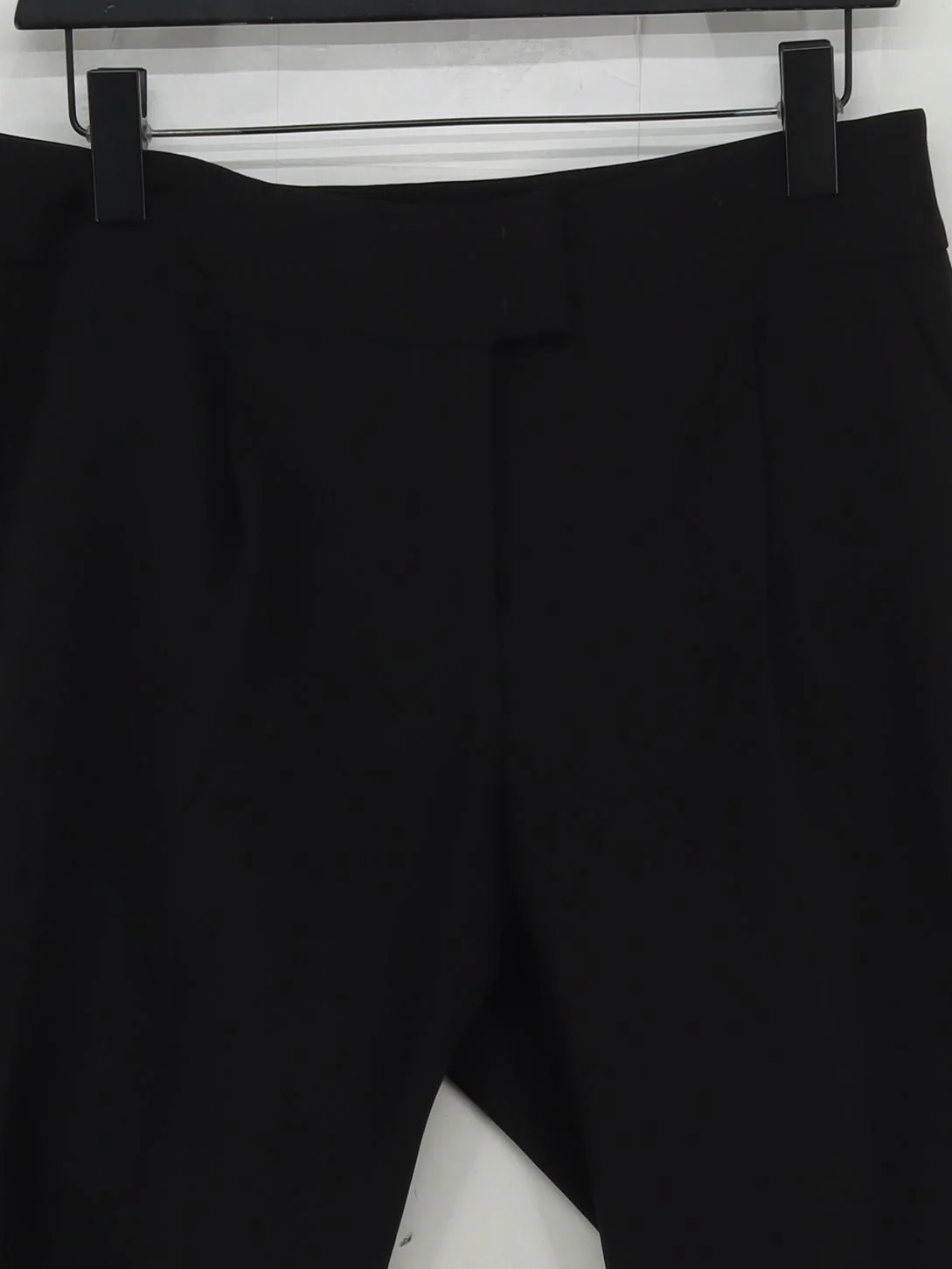 Weekend Max Mara Women's Trousers UK 14 Black Polyester with Elastane Chino - Image 3