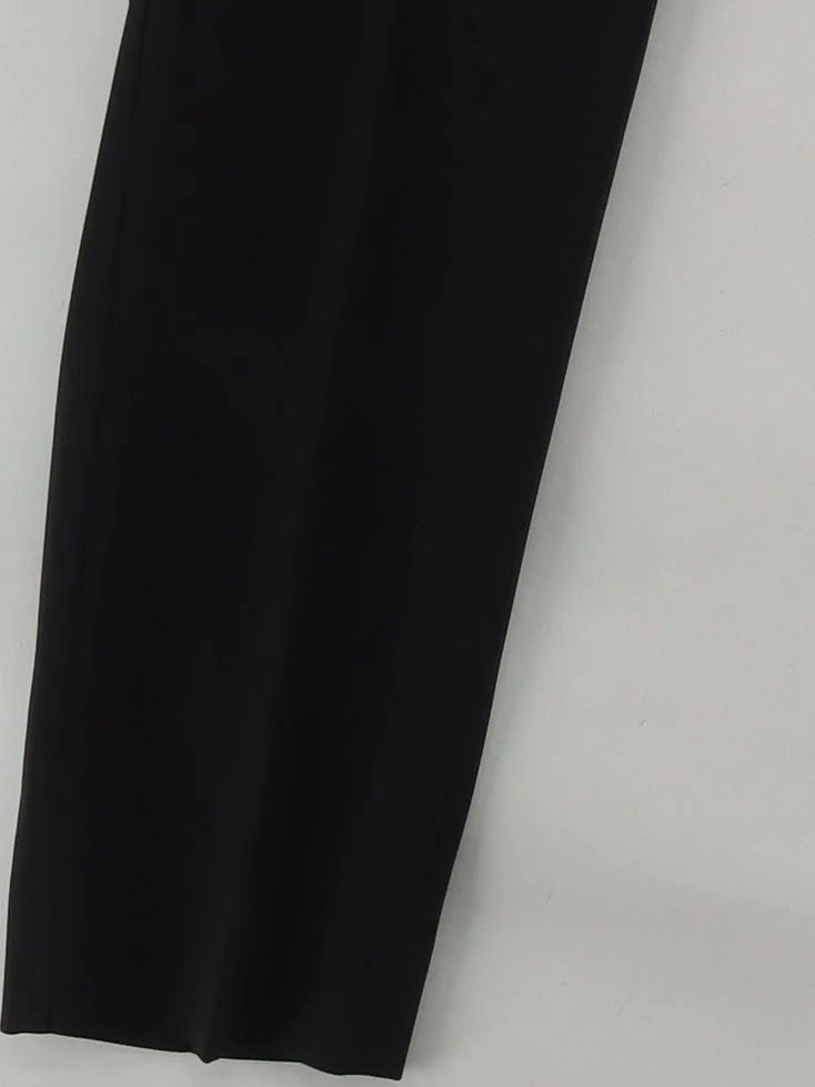 Weekend Max Mara Women's Trousers UK 14 Black Polyester with Elastane Chino - Image 4