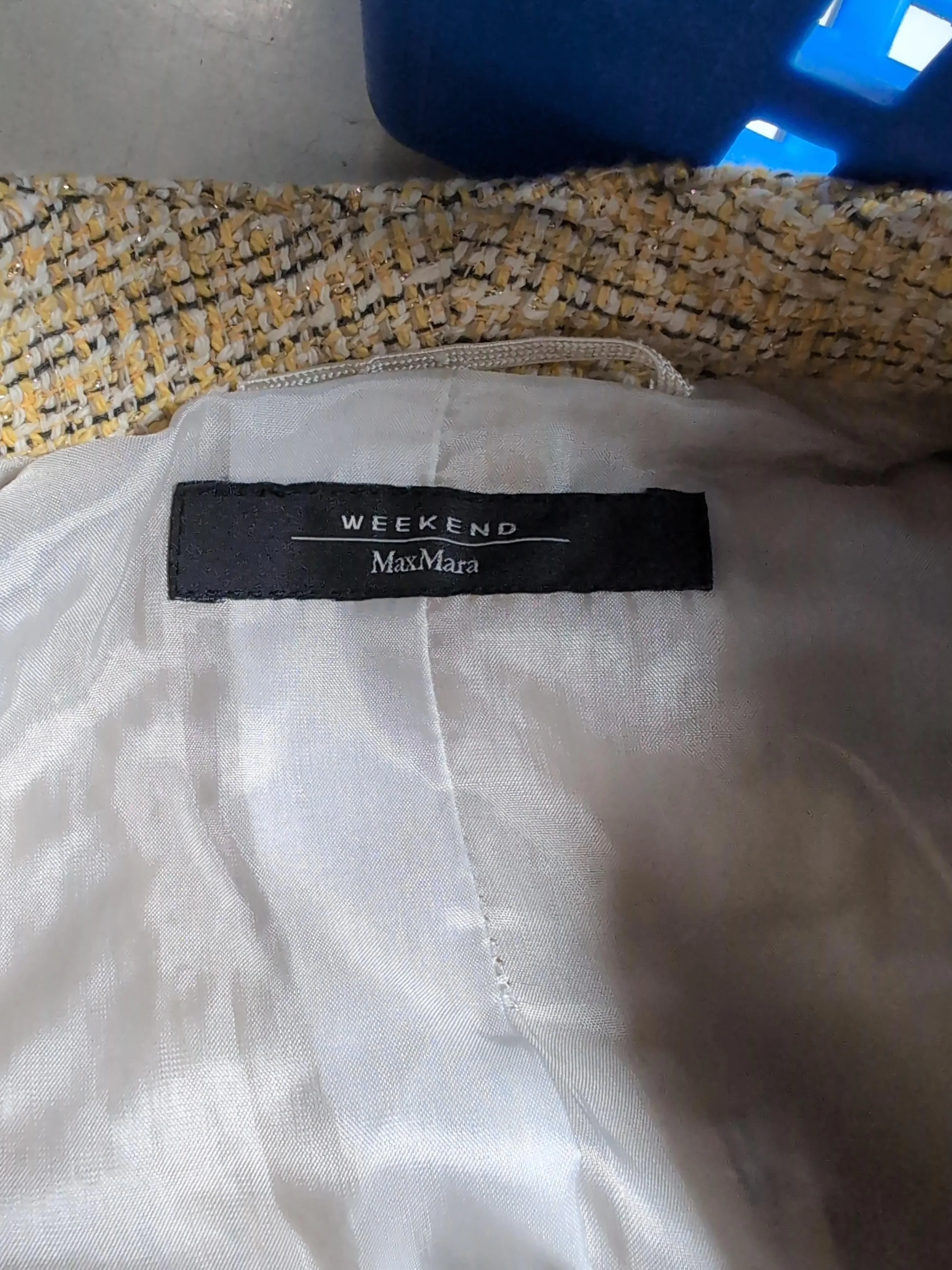 Weekend Max Mara Women's Two Piece Suit UK 8 Yellow Cotton - Image 6