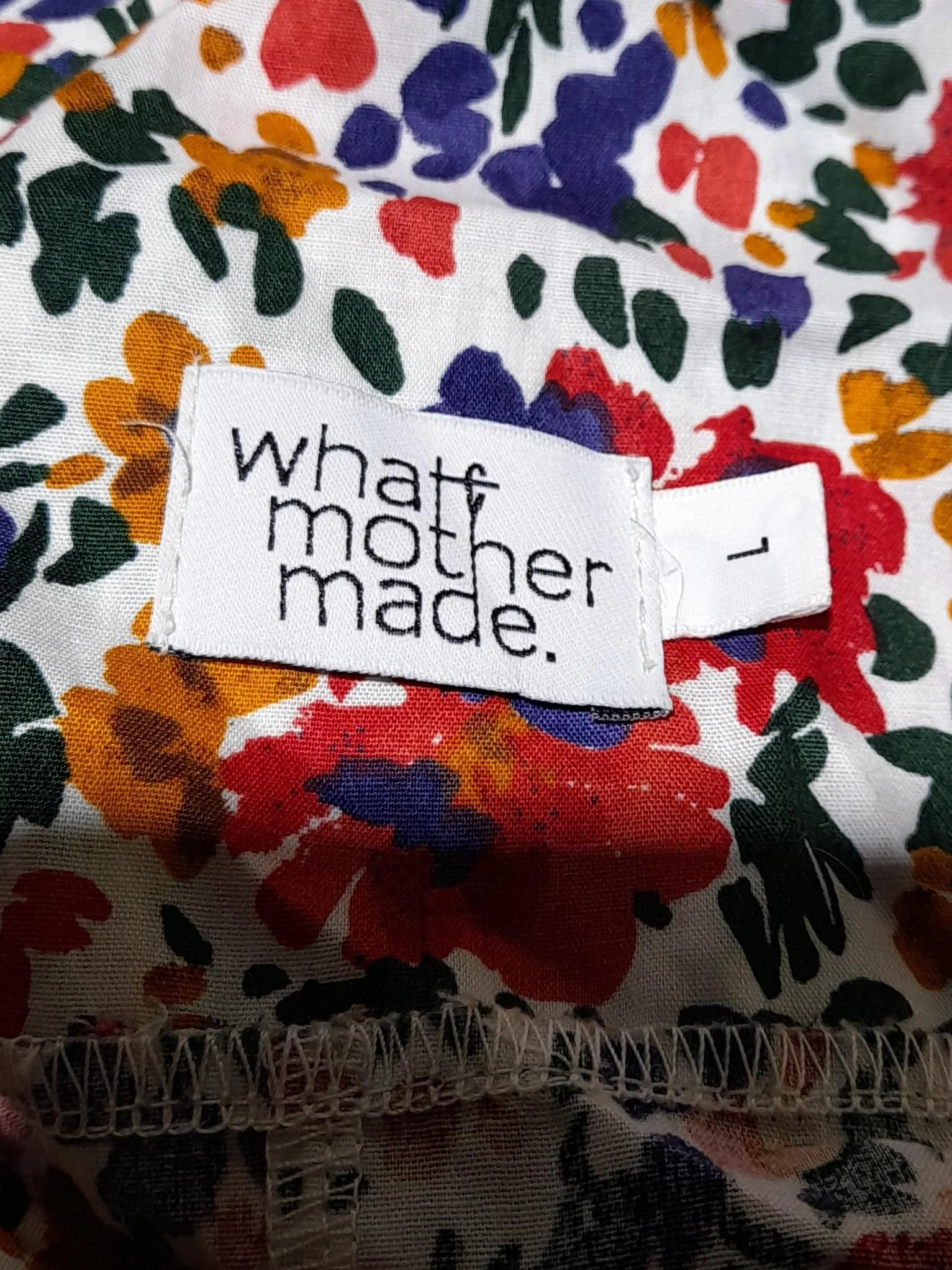 What Mother Made Women's Jumpsuit S Multi Floral 100% Cotton Tapered Jumpsuit - Image 5