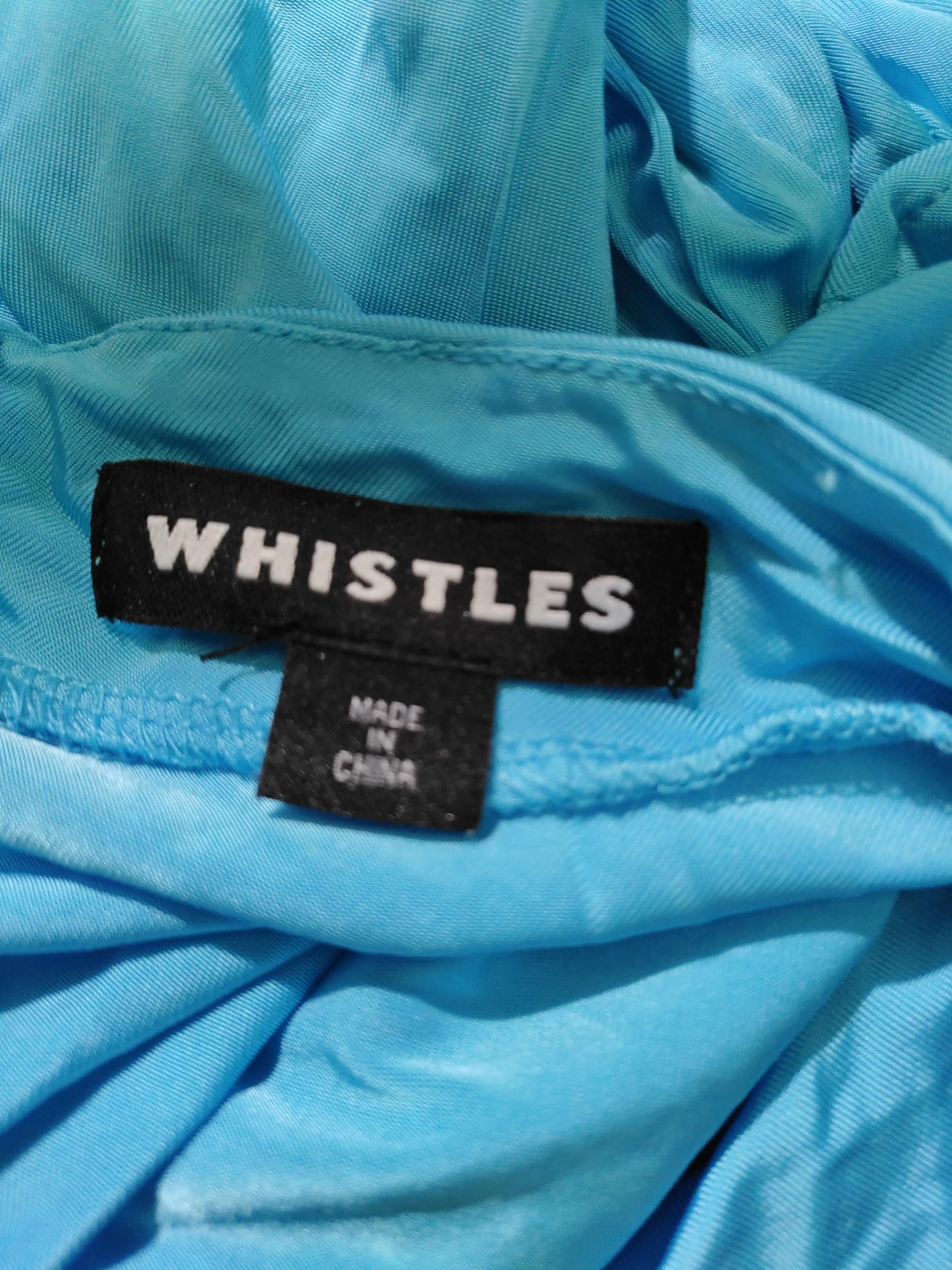 Whistles A-Line Midi Dress M in Blue - Image 5