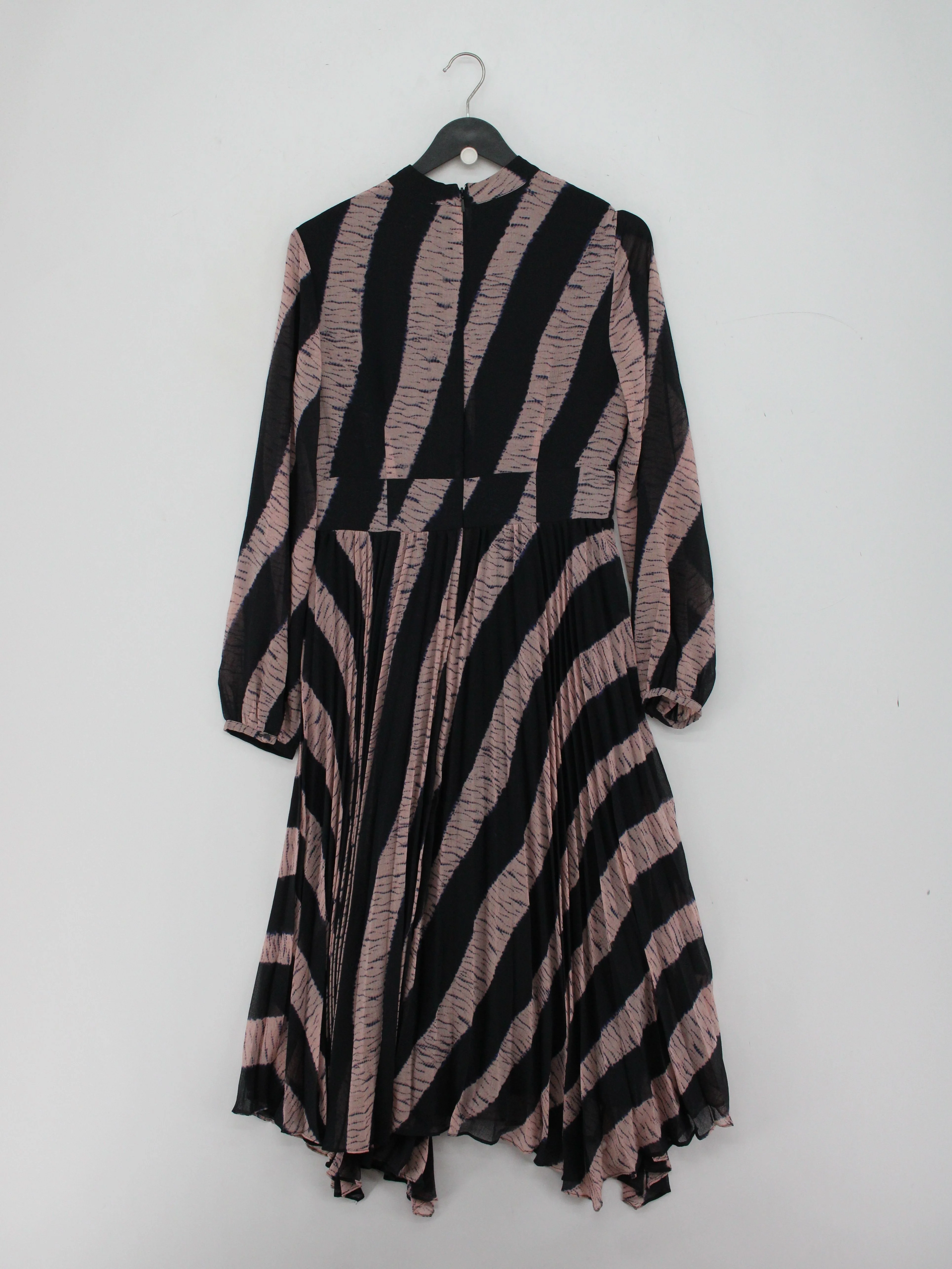 Whistles A-Line Midi Dress UK10 in Black - Image 2