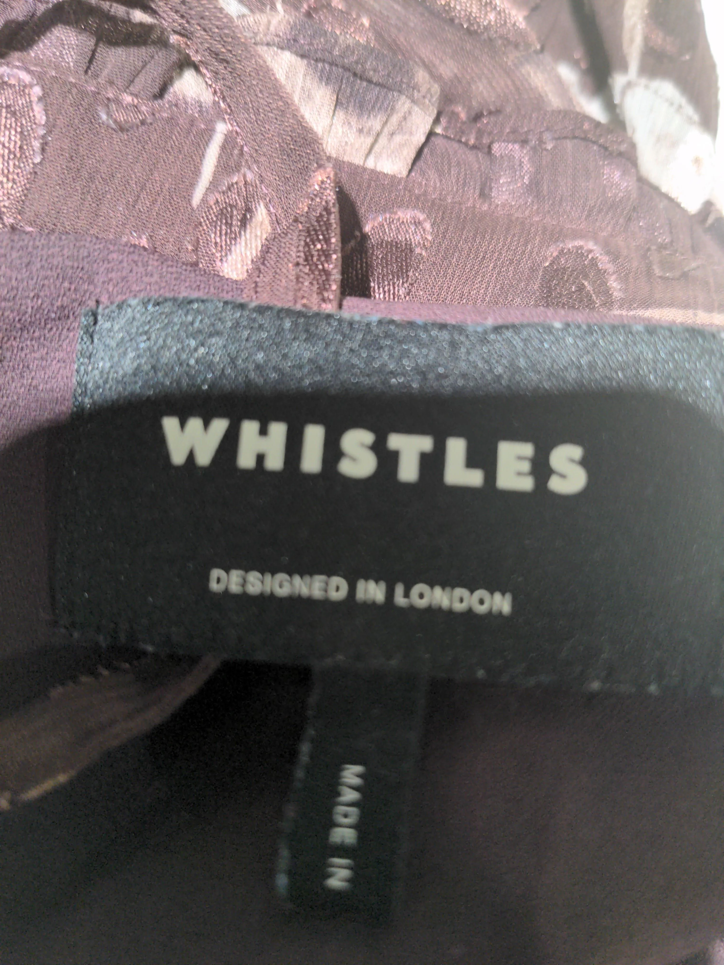 Whistles A-Line Midi Dress UK10 in Brown - Image 5