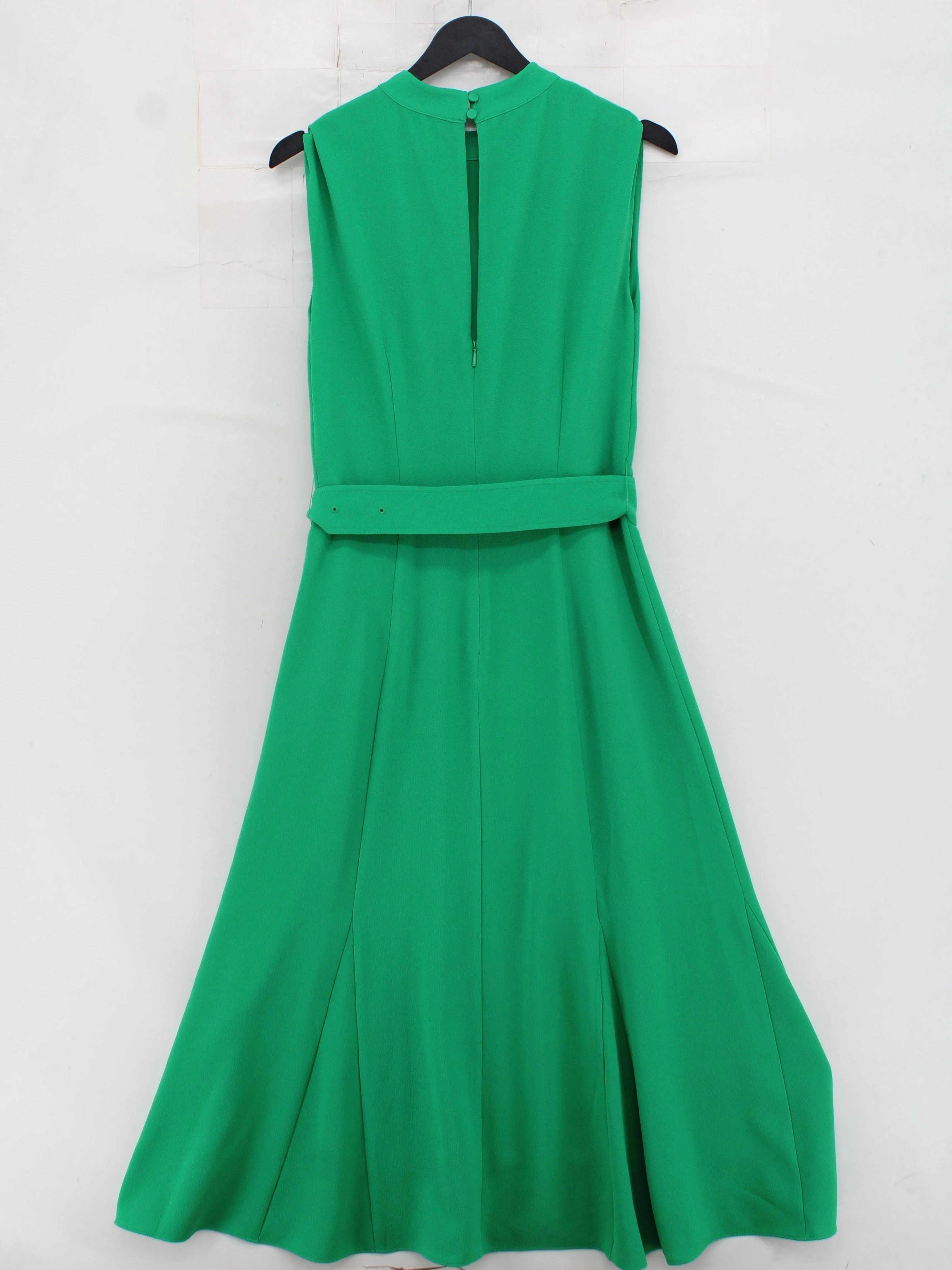 Whistles A-Line Midi Dress UK10 in Green - Image 2