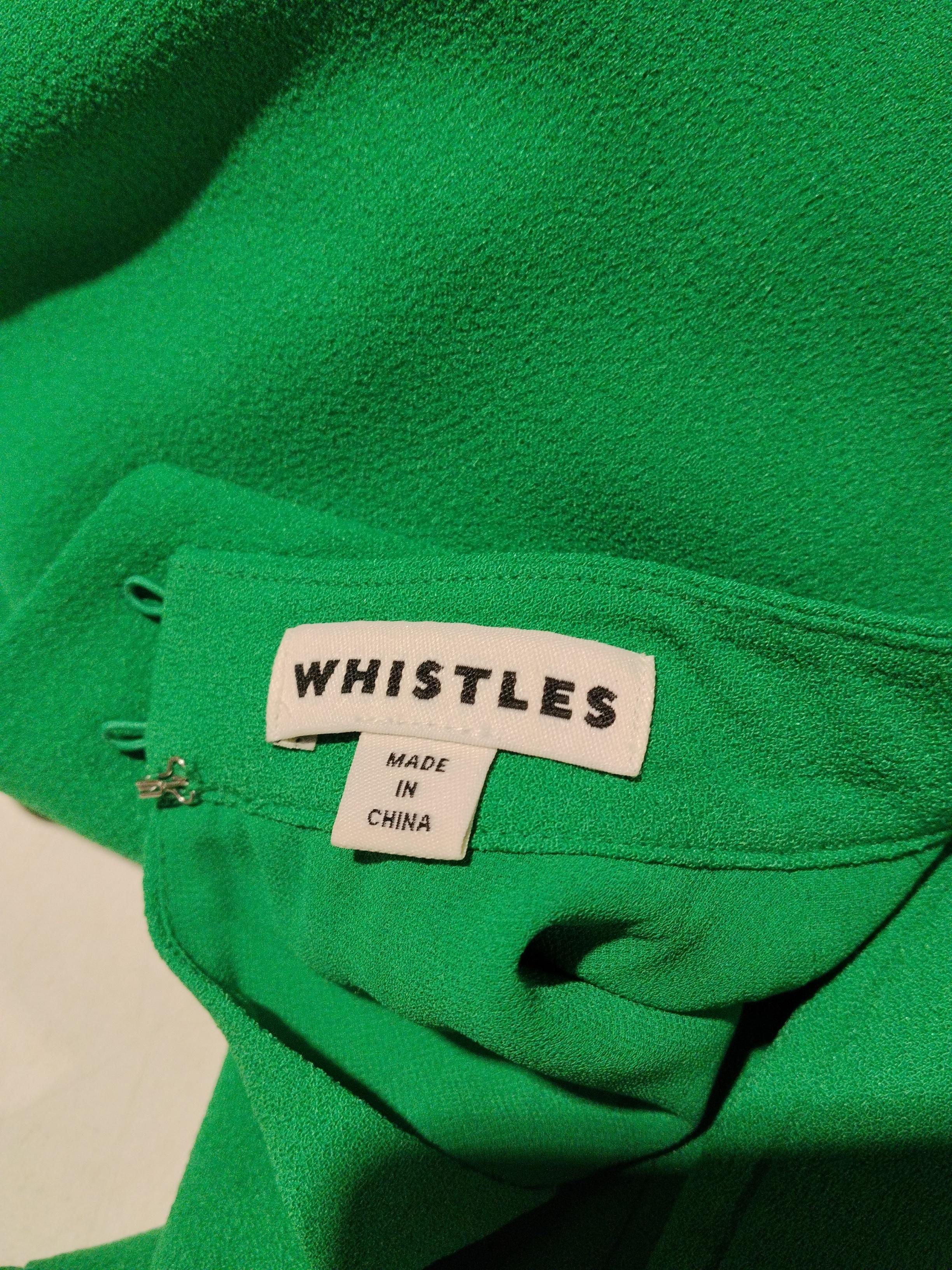 Whistles A-Line Midi Dress UK10 in Green - Image 5