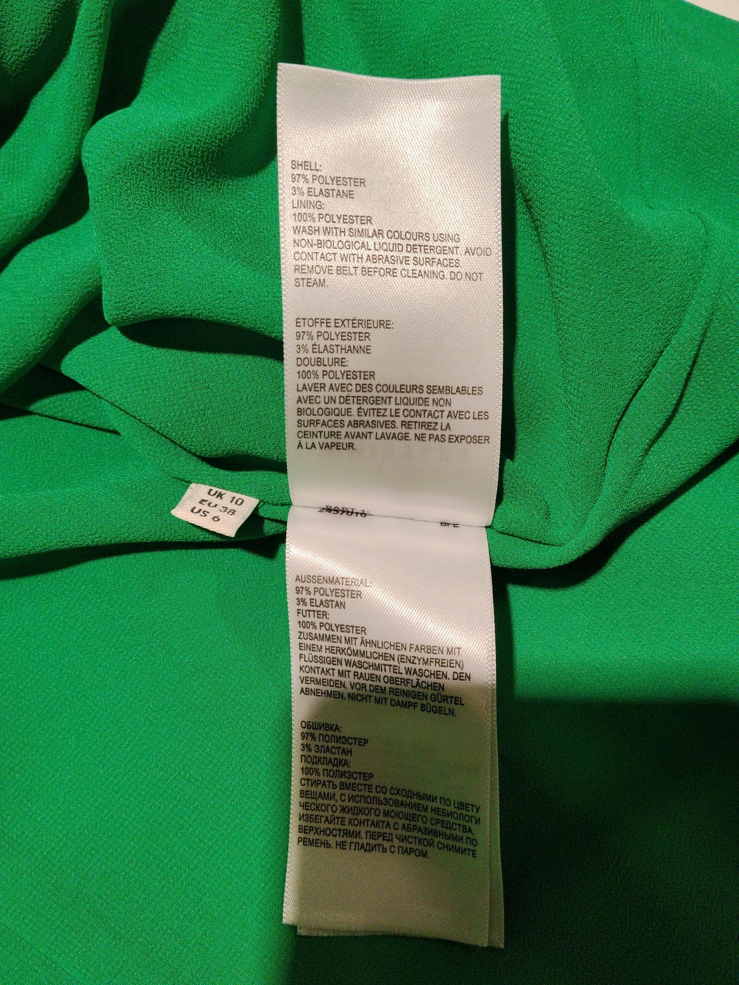 Whistles A-Line Midi Dress UK10 in Green - Image 6