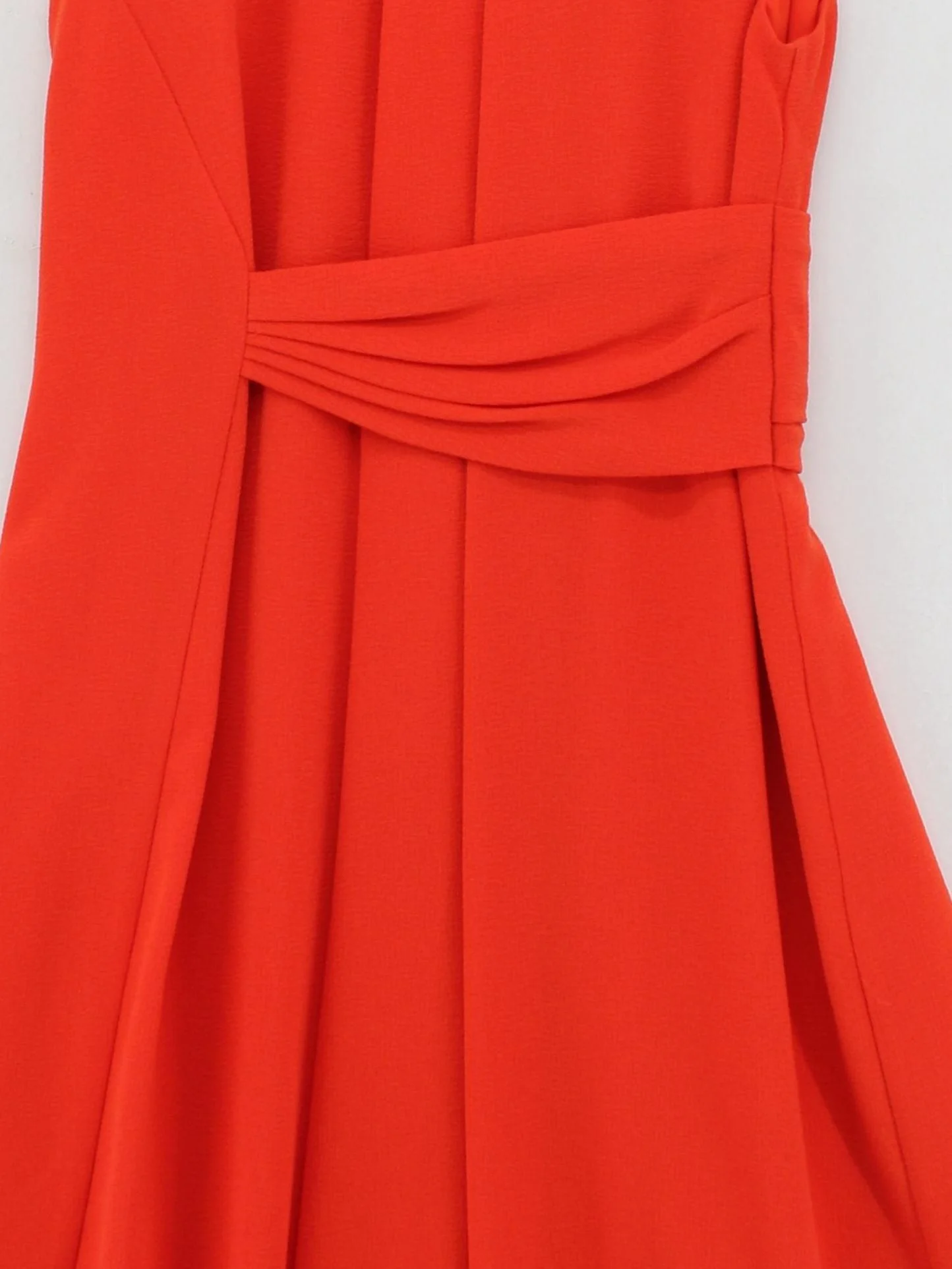 Whistles A-Line Midi Dress UK10 in Orange - Image 3