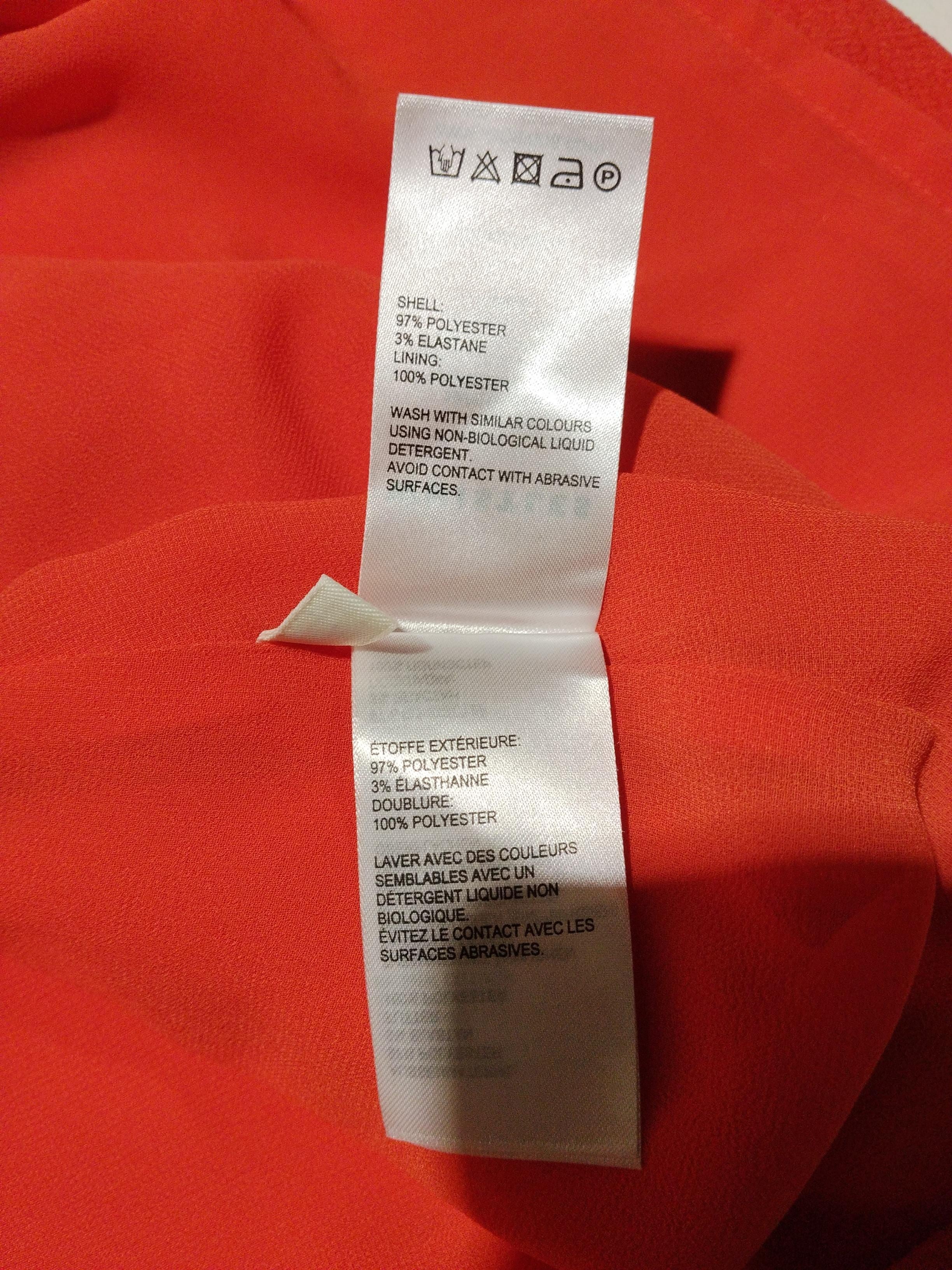 Whistles A-Line Midi Dress UK10 in Orange - Image 6