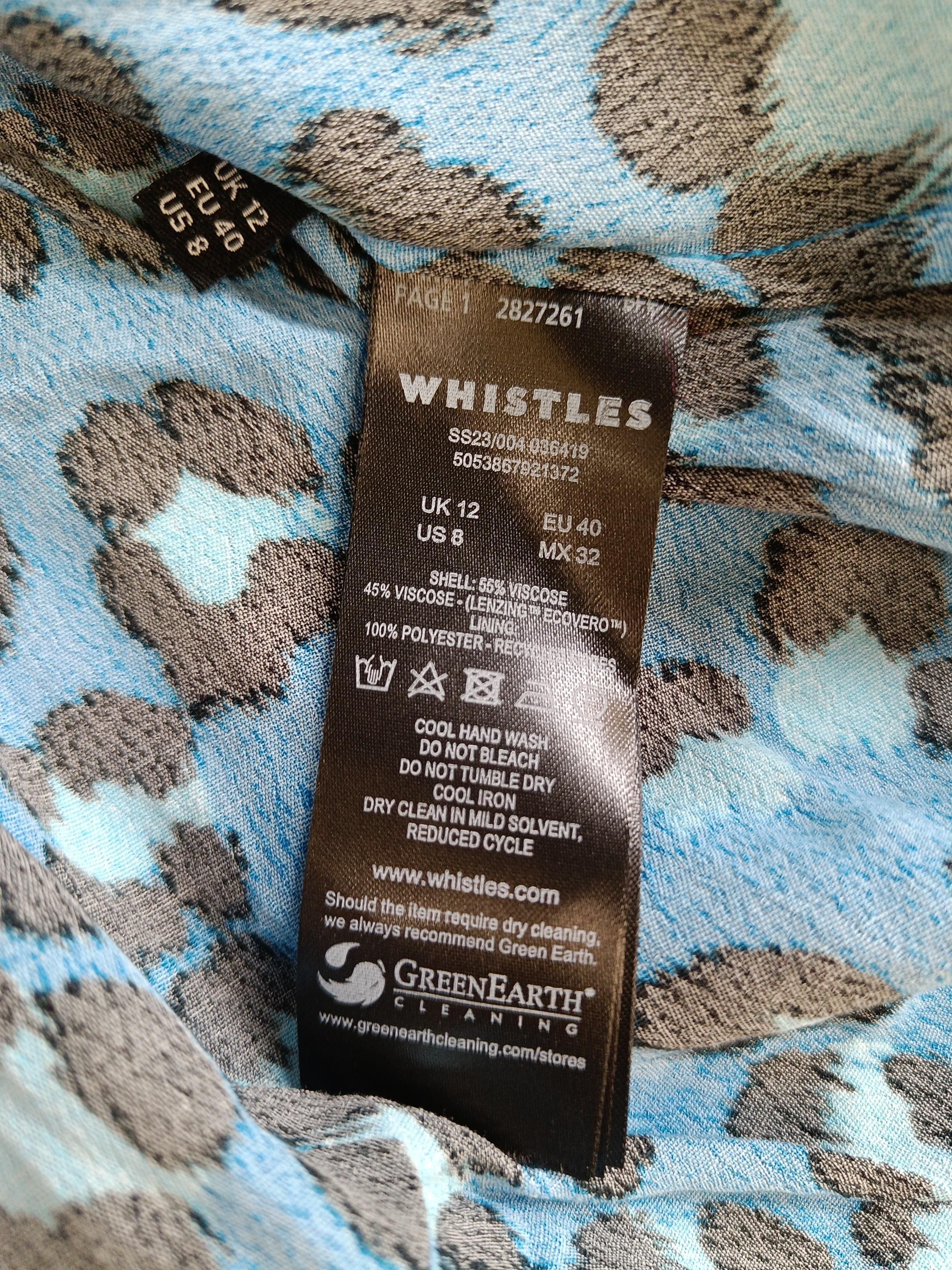 Whistles A-Line Midi Dress UK12 in Multi - Image 6