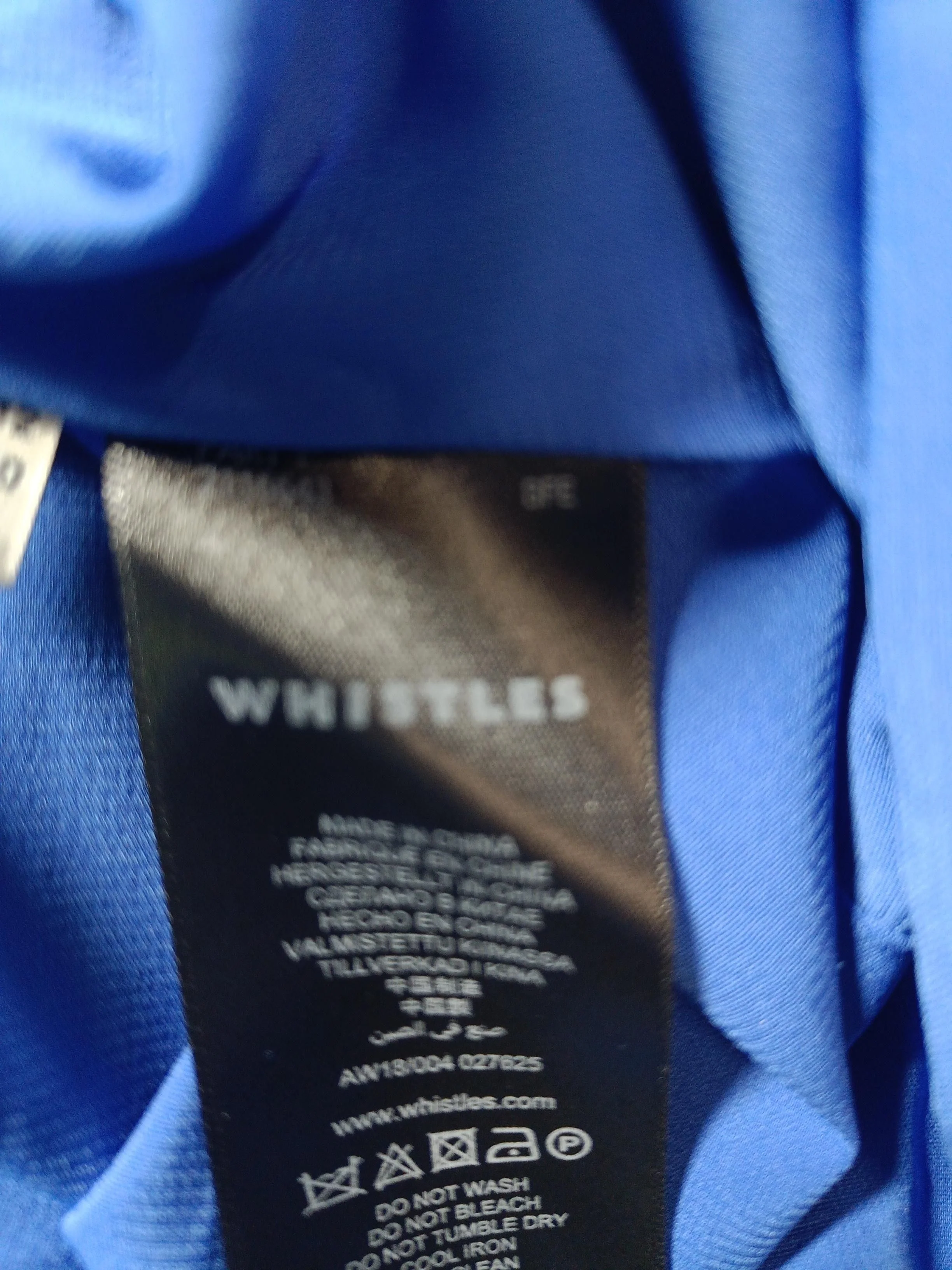Whistles A-Line Mini Dress UK12 in Blue - Image 6