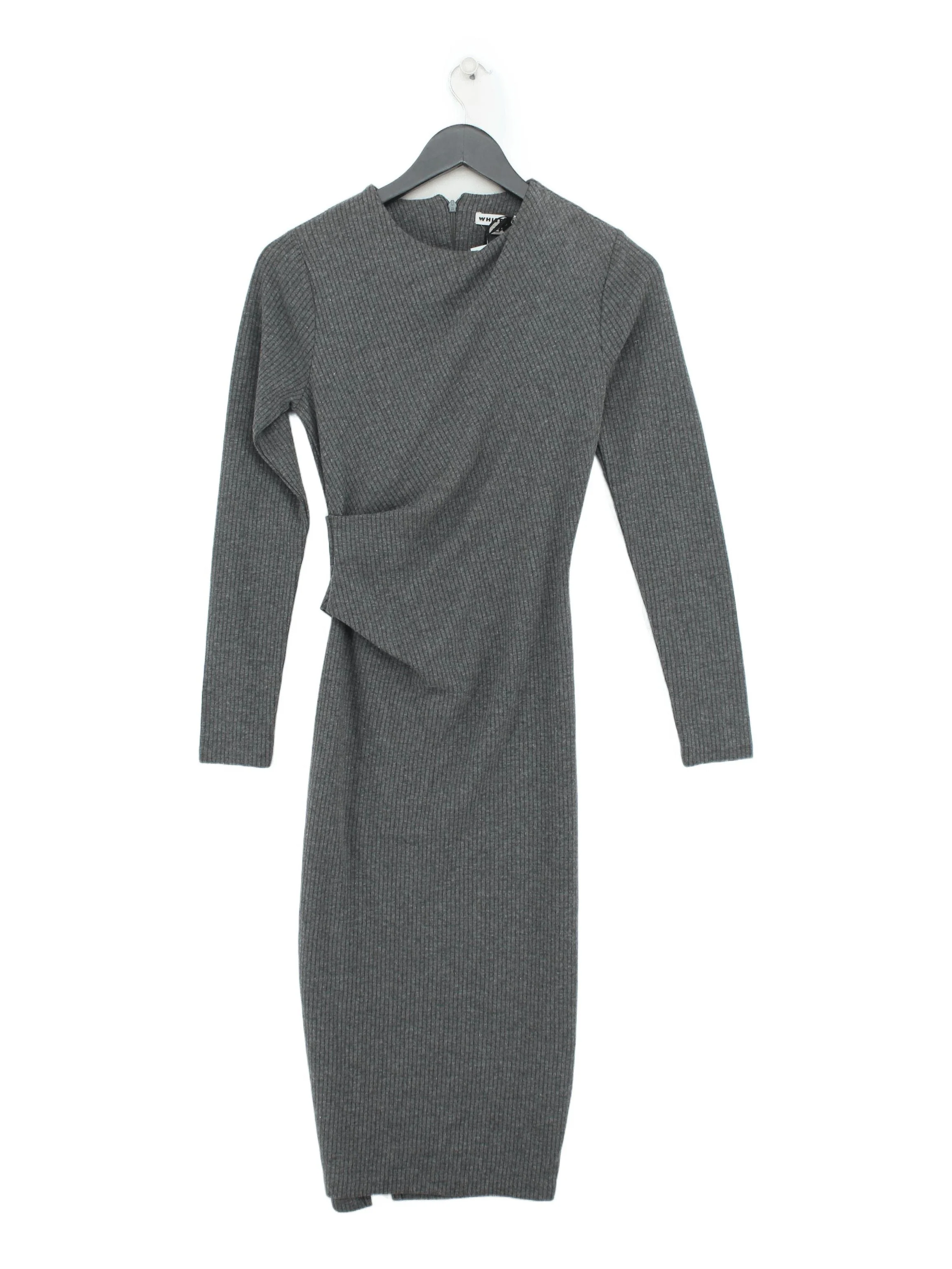 Whistles Bodycon Midi Dress UK6 in Grey