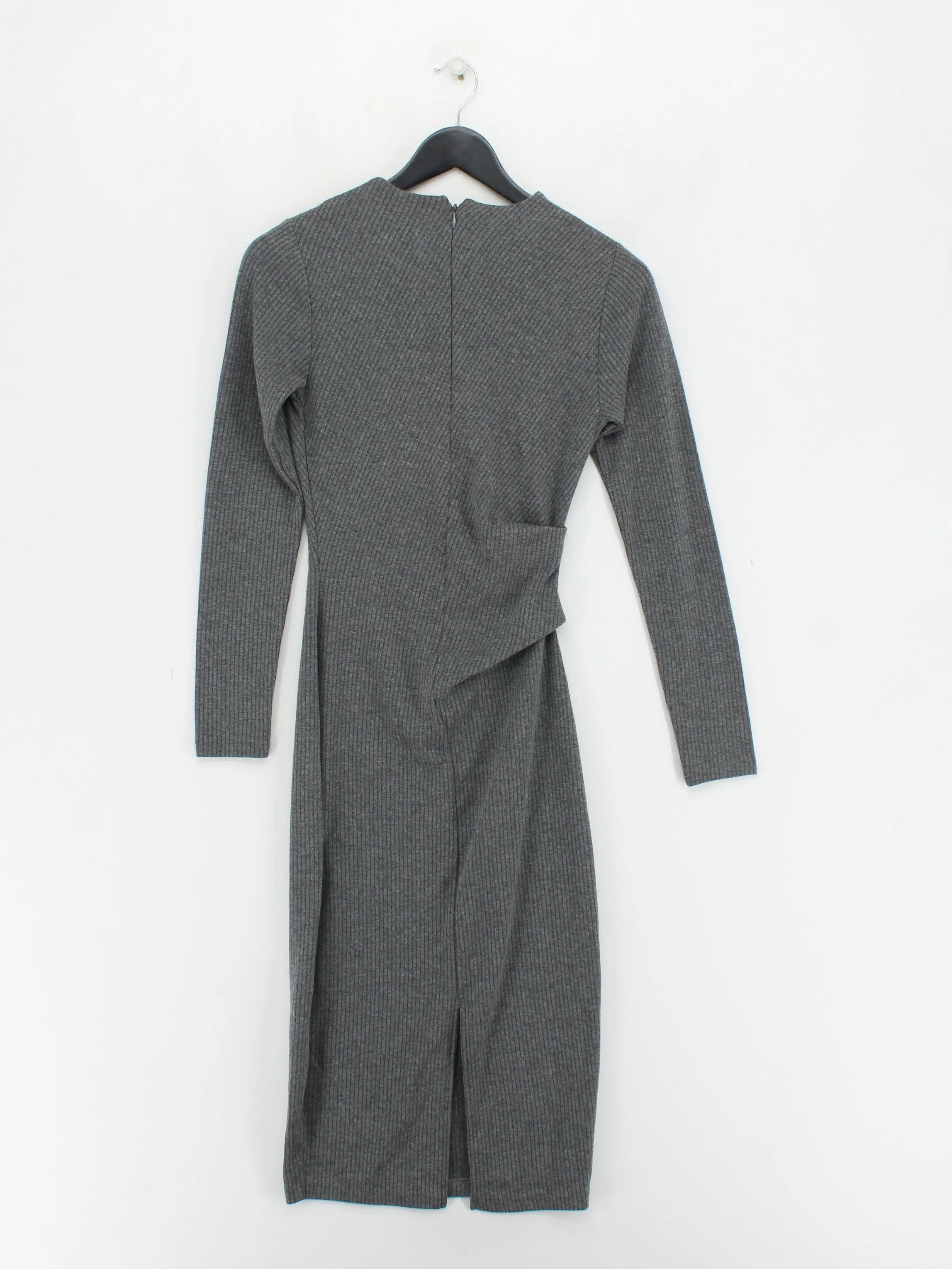 Whistles Bodycon Midi Dress UK6 in Grey - Image 2