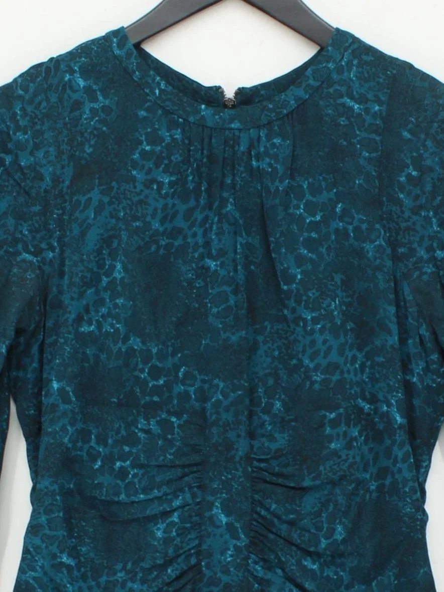Whistles Bodycon Mini Dress UK12 in Blue - Image 3