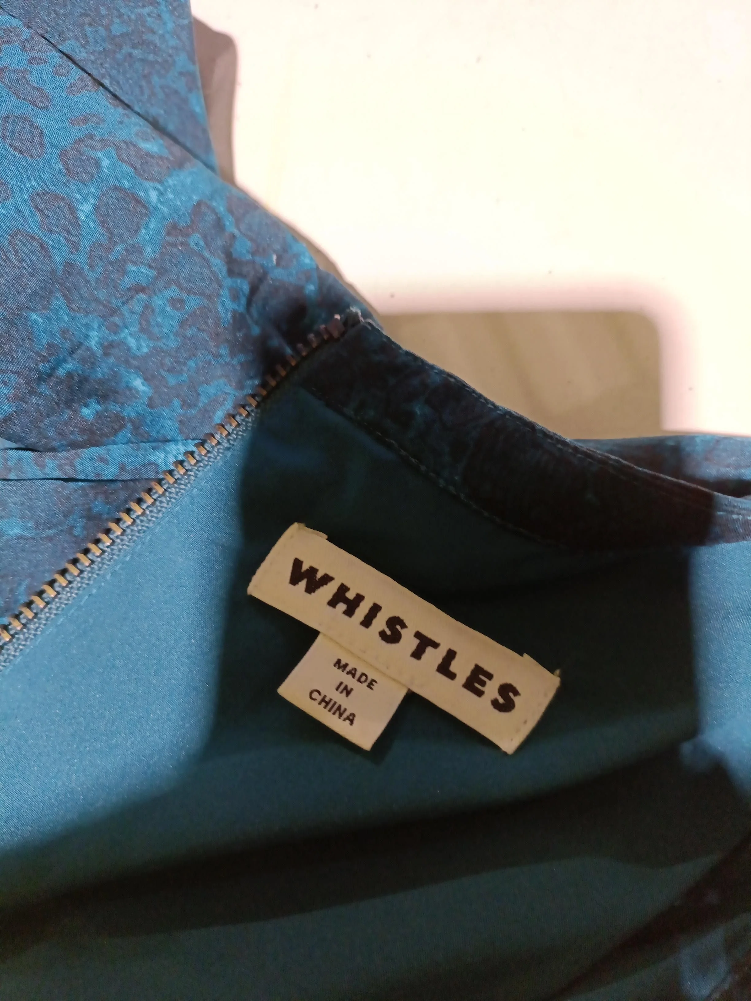 Whistles Bodycon Mini Dress UK12 in Blue - Image 5
