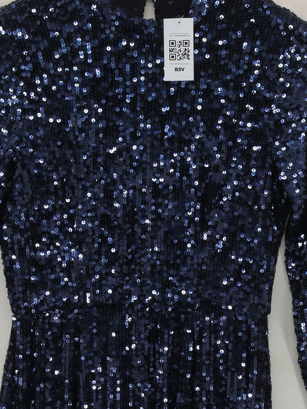 Whistles Jumper Midi Dress UK8 in Blue - Image 3