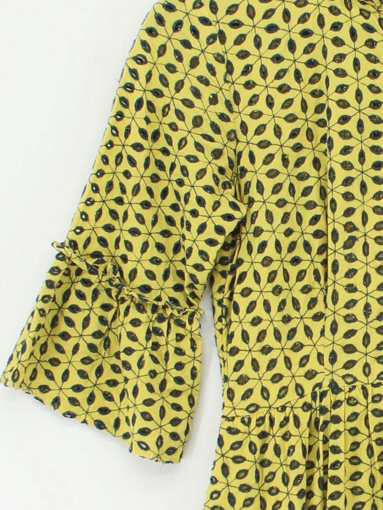 Whistles Jumper Mini Dress UK6 in Yellow - Image 4