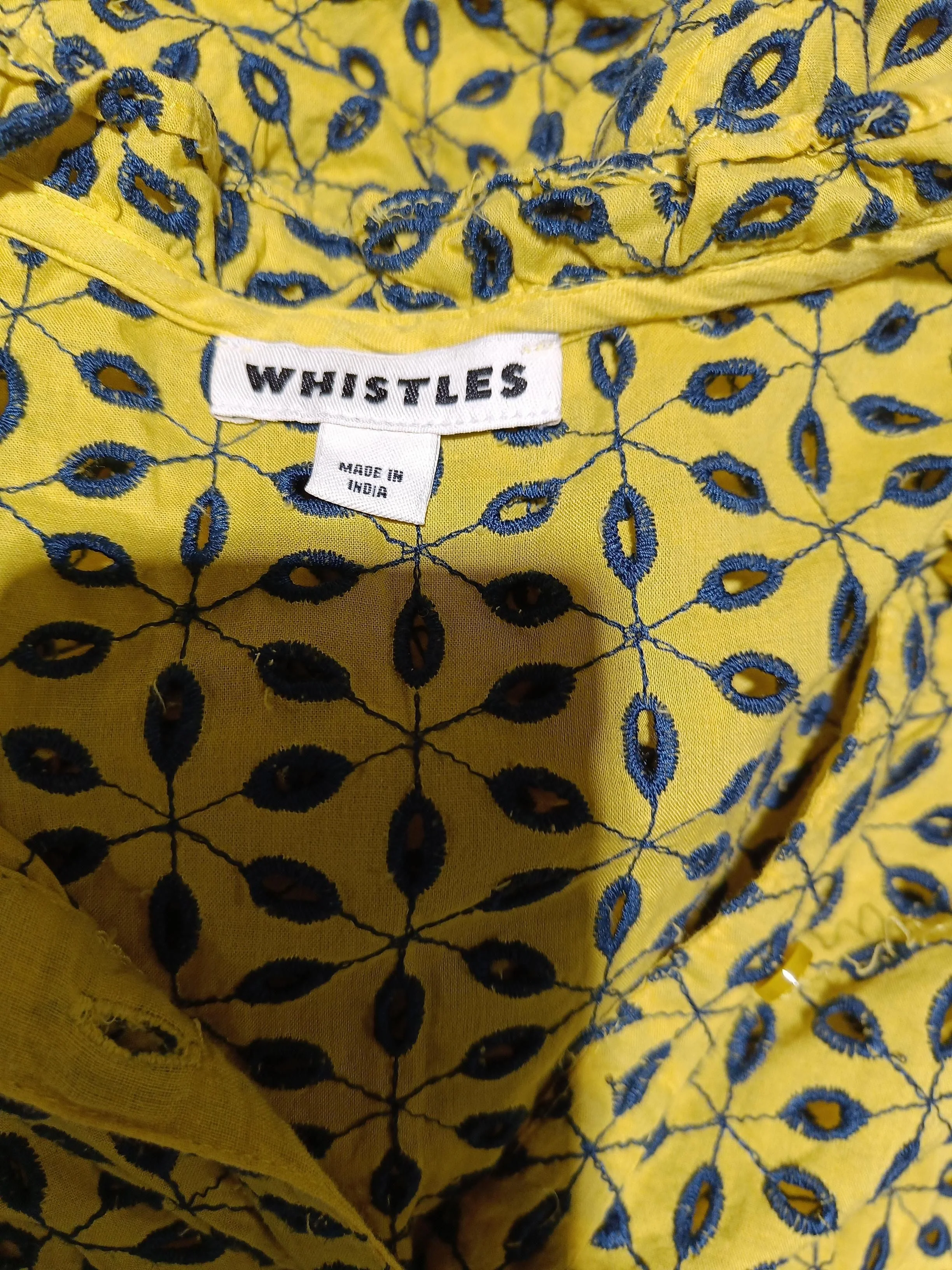 Whistles Jumper Mini Dress UK6 in Yellow - Image 5