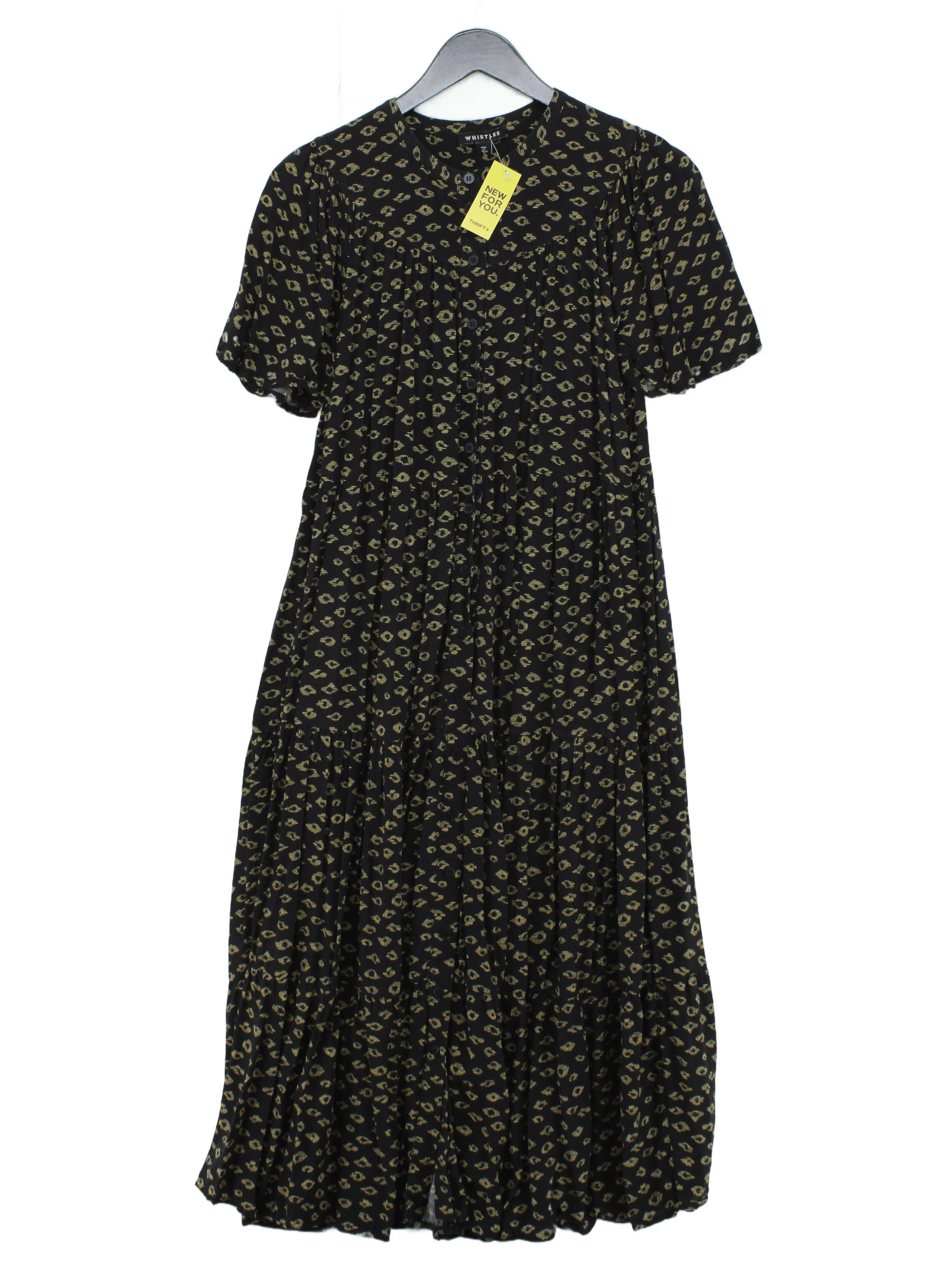 Whistles Maxi Dress UK10 in Black