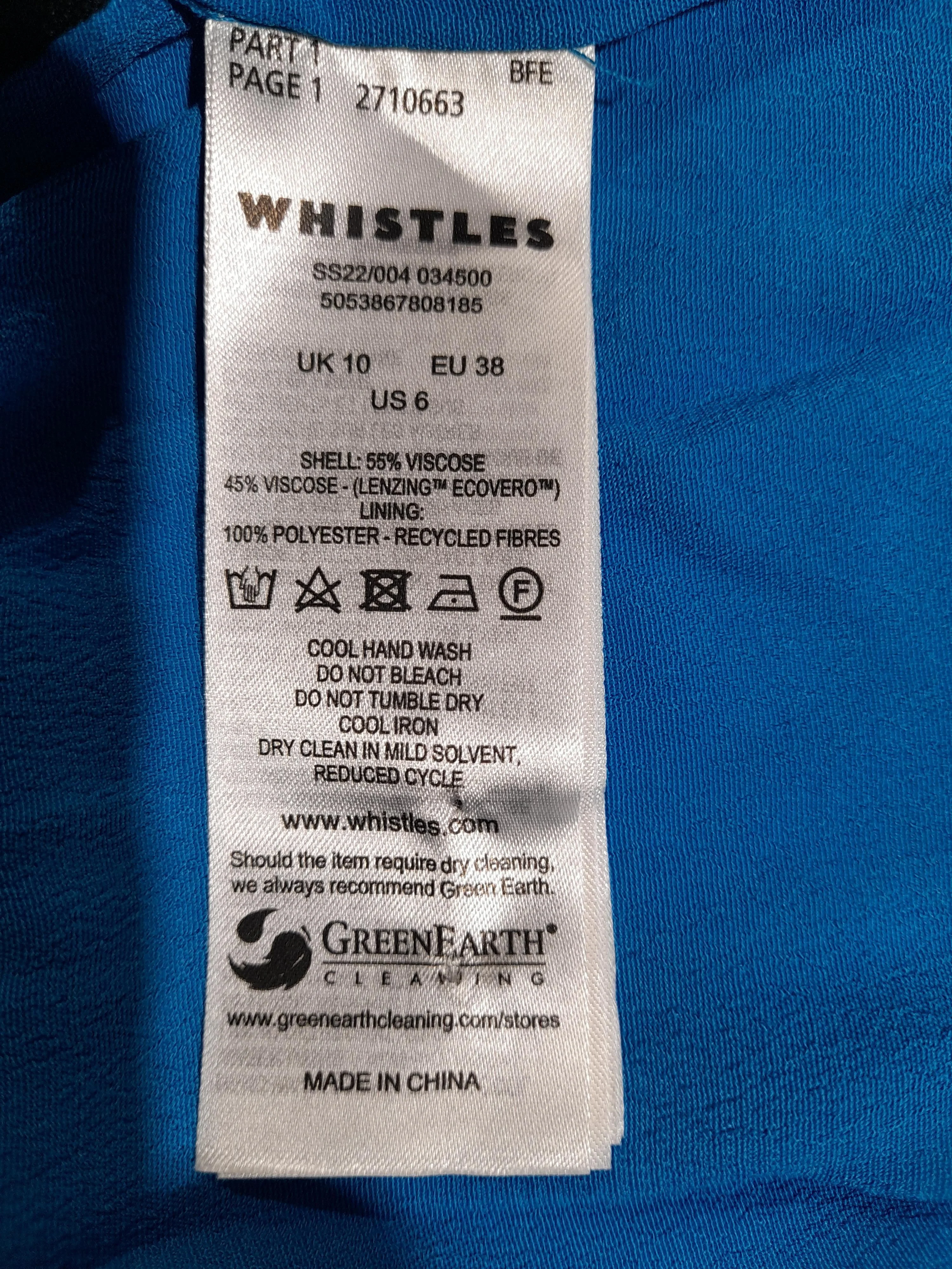 Whistles Maxi Dress UK10 in Blue - Image 6