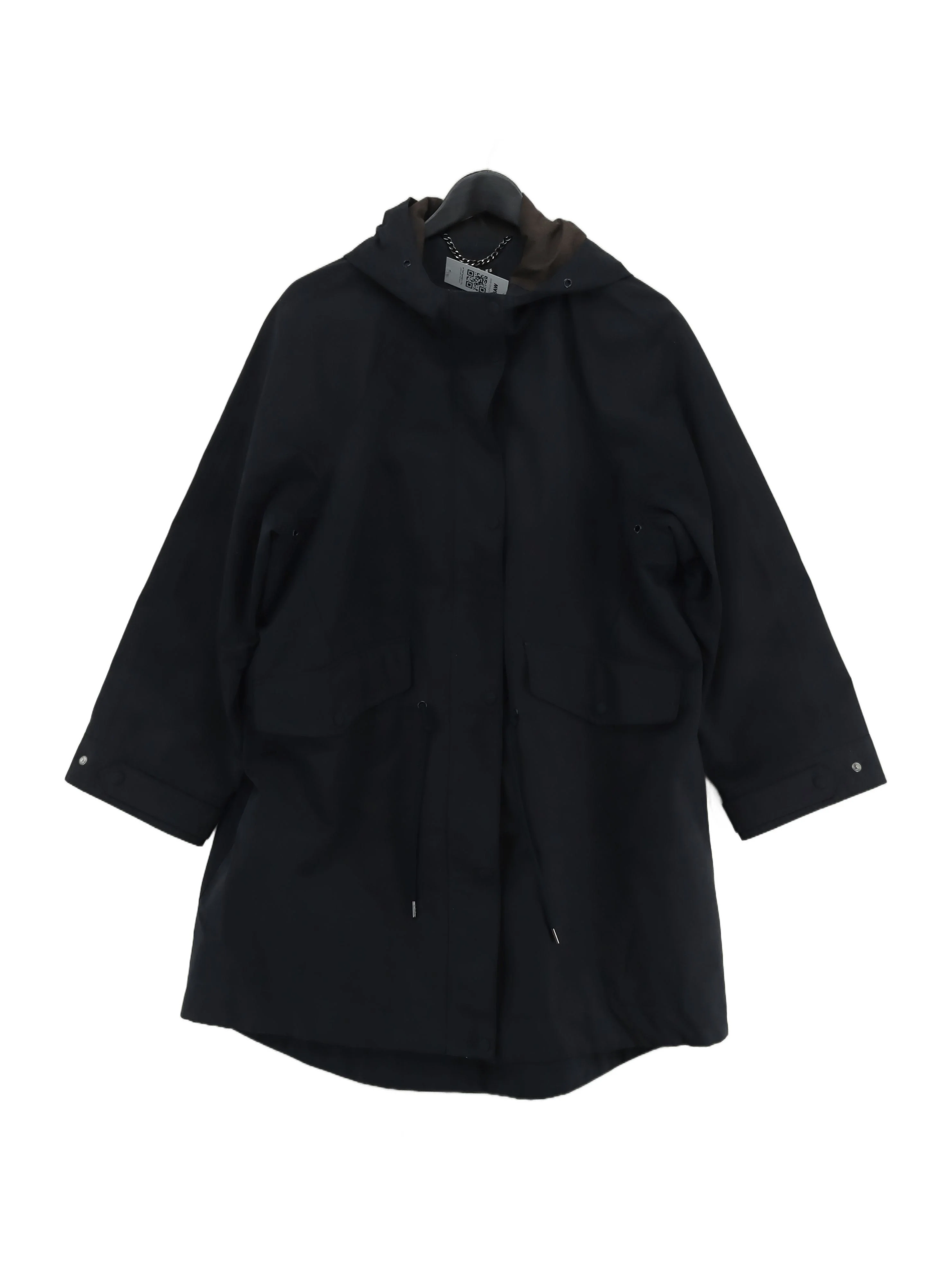 Whistles Men's Coat L Blue Polyester with Cotton, Polyamide Anorak