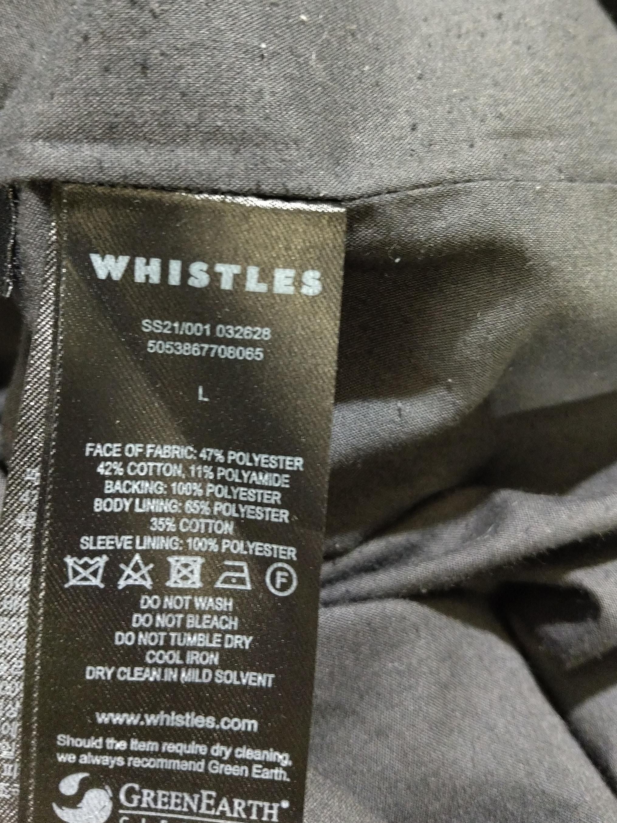 Whistles Men's Coat L Blue Polyester with Cotton, Polyamide Anorak - Image 6