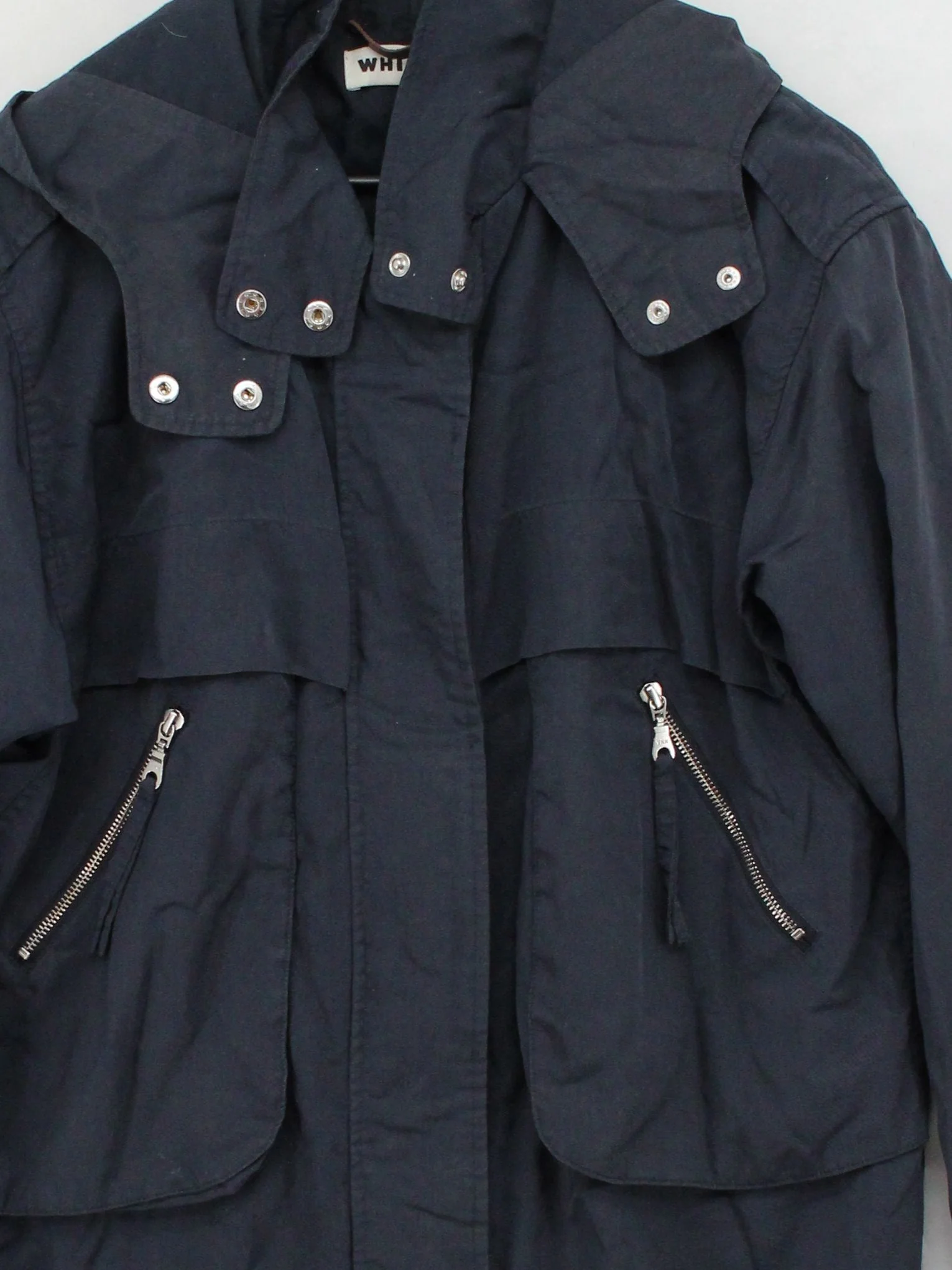 Whistles Men's Coat XL Blue 100% Lyocell Modal Parka - Image 3