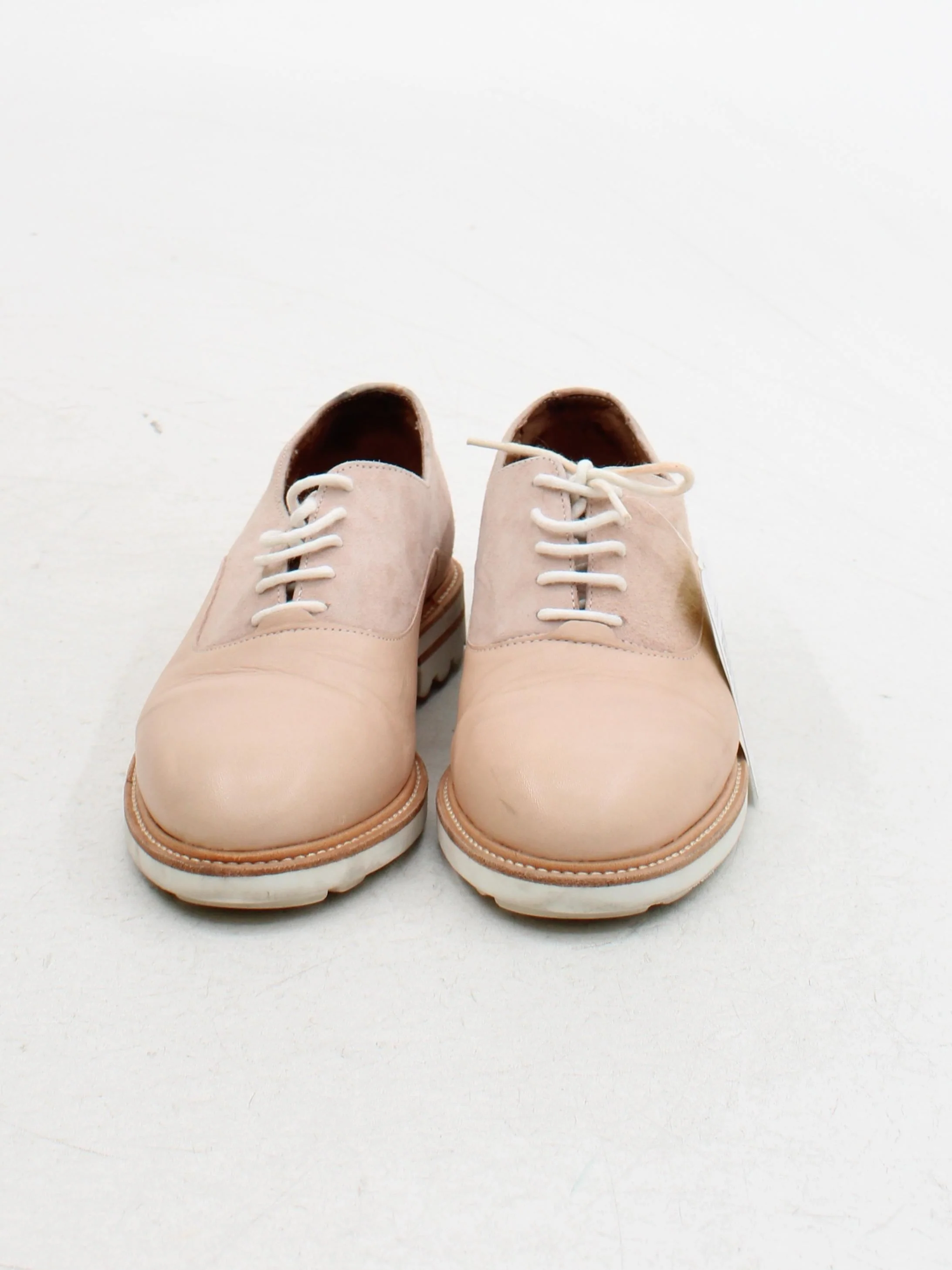 Whistles Men's Formal Shoes UK 5 Tan Leather with Suede Brogue - Image 2