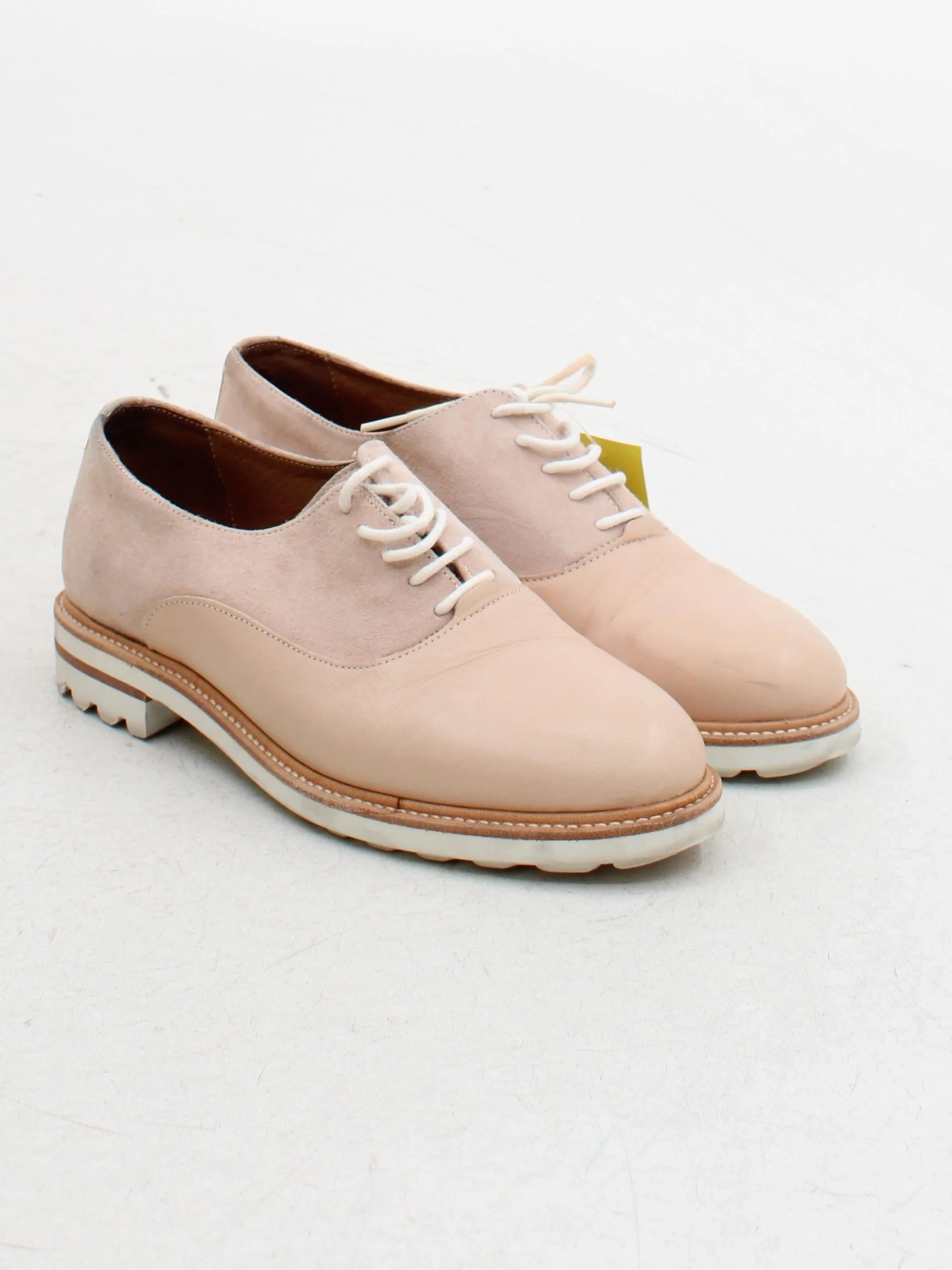 Whistles Men's Formal Shoes UK 5 Tan Leather with Suede Brogue - Image 4