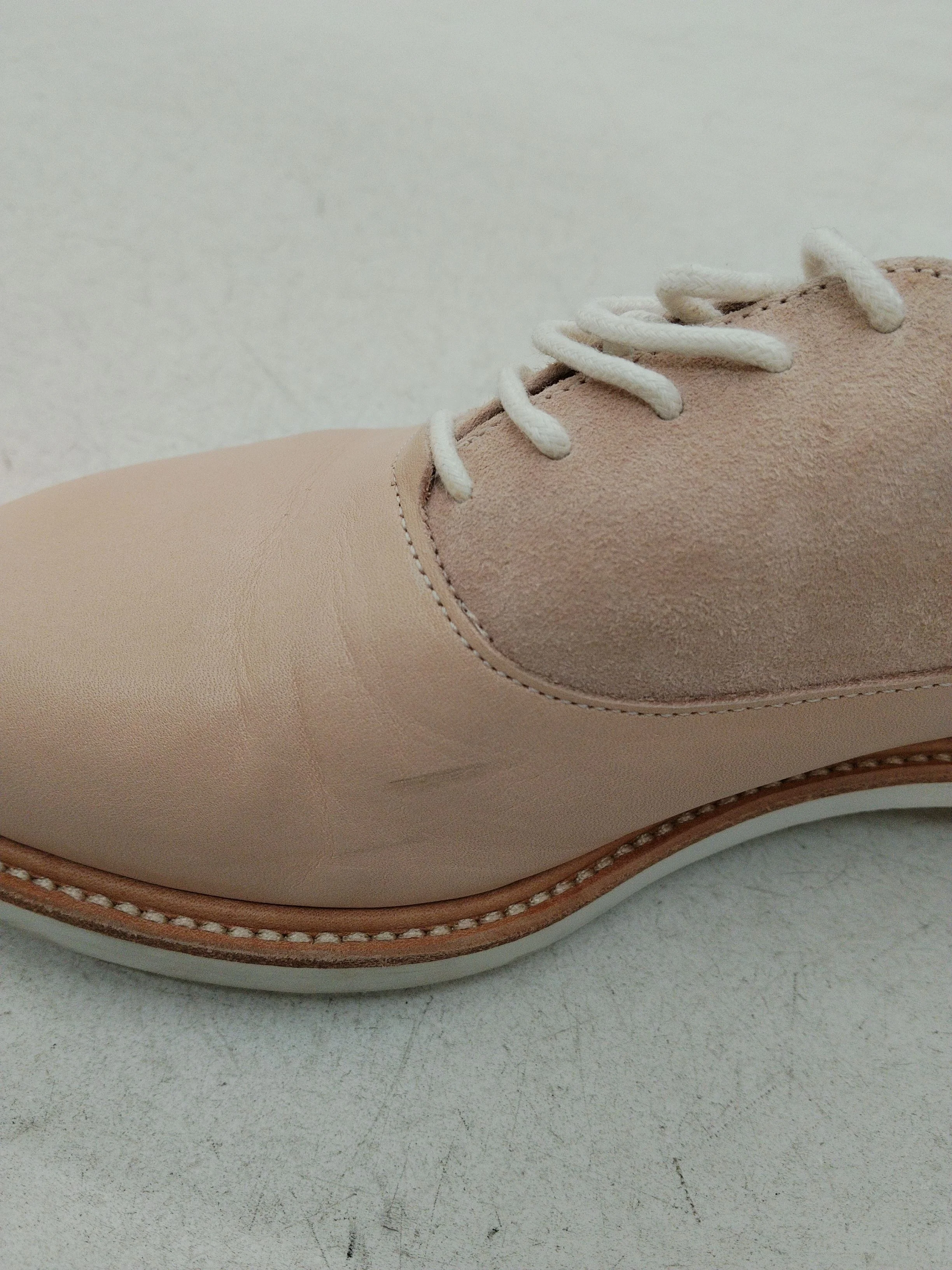 Whistles Men's Formal Shoes UK 5 Tan Leather with Suede Brogue - Image 8