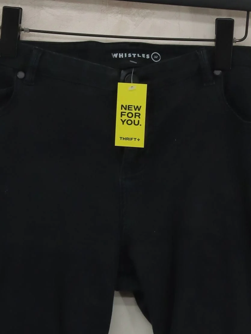 Whistles Men's Jeans W 32 in Black Cotton - Image 3