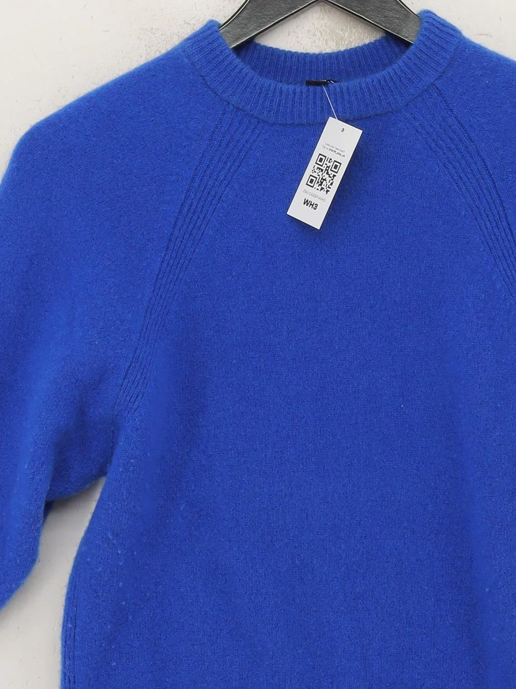 Whistles Men's Jumper XS Blue 100% Wool Round Neck Pullover - Image 3