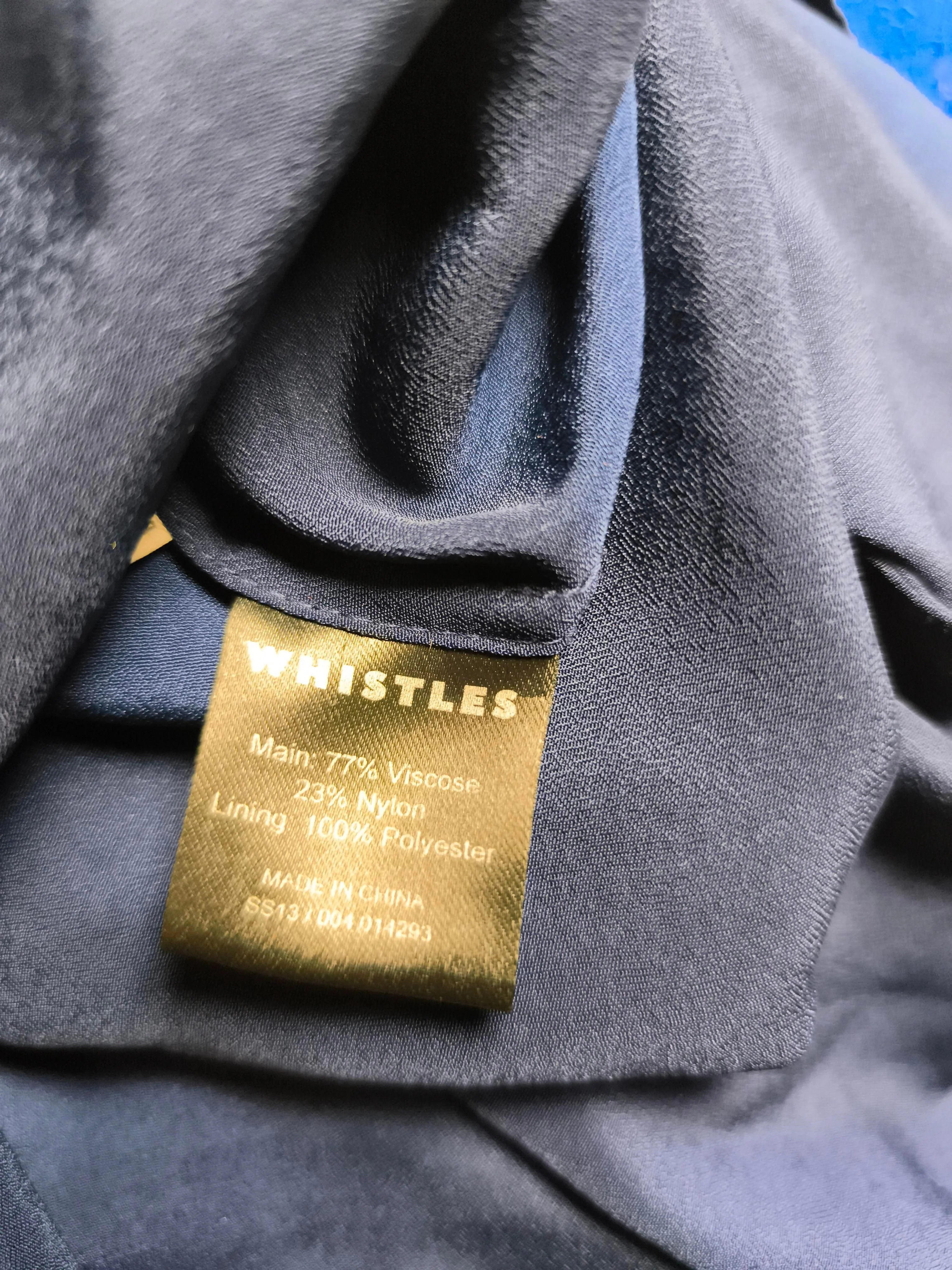 Whistles Mini Dress UK14 in Blue - Image 6