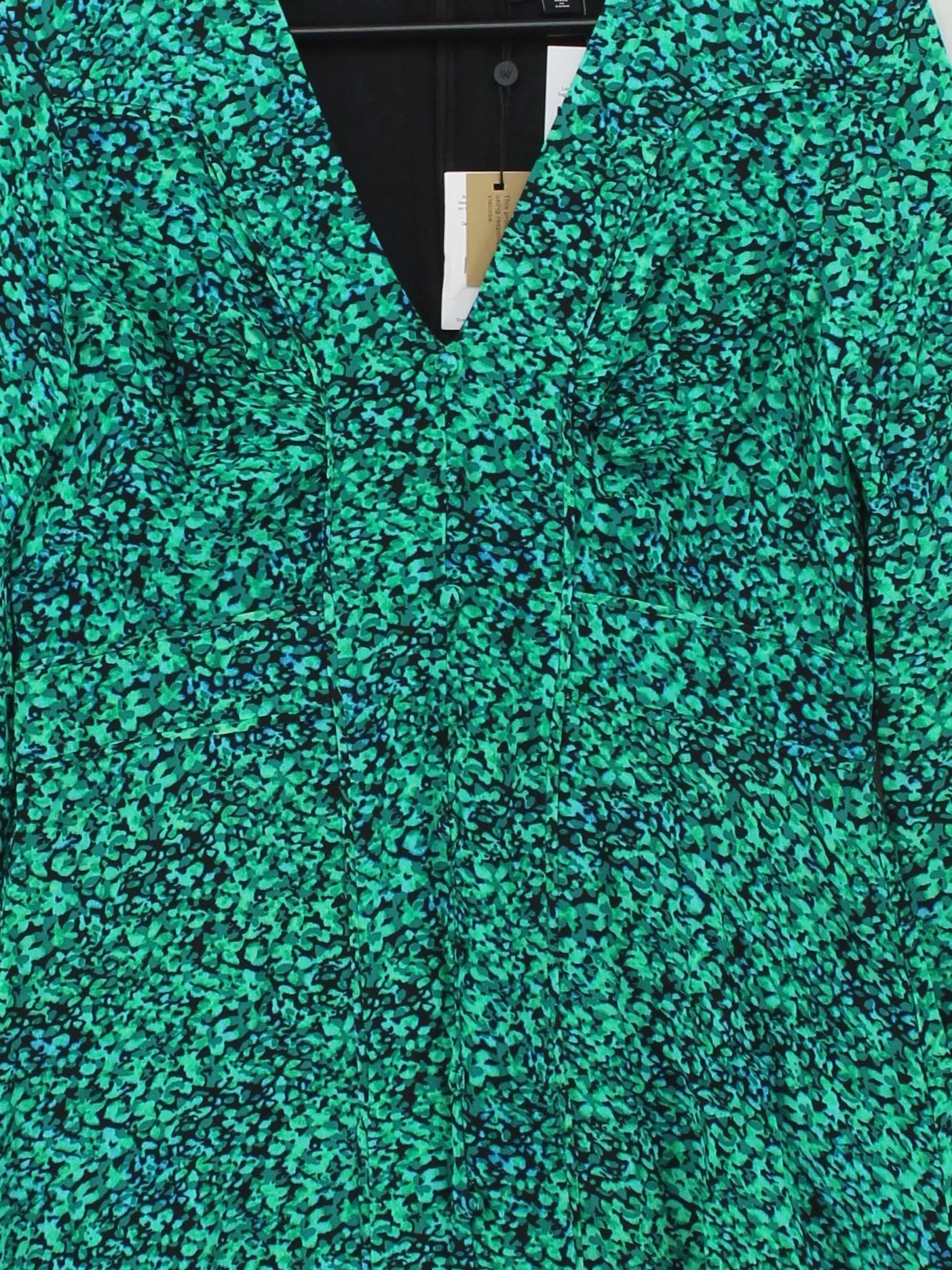 Whistles Mini Dress UK8 in Green - Image 3