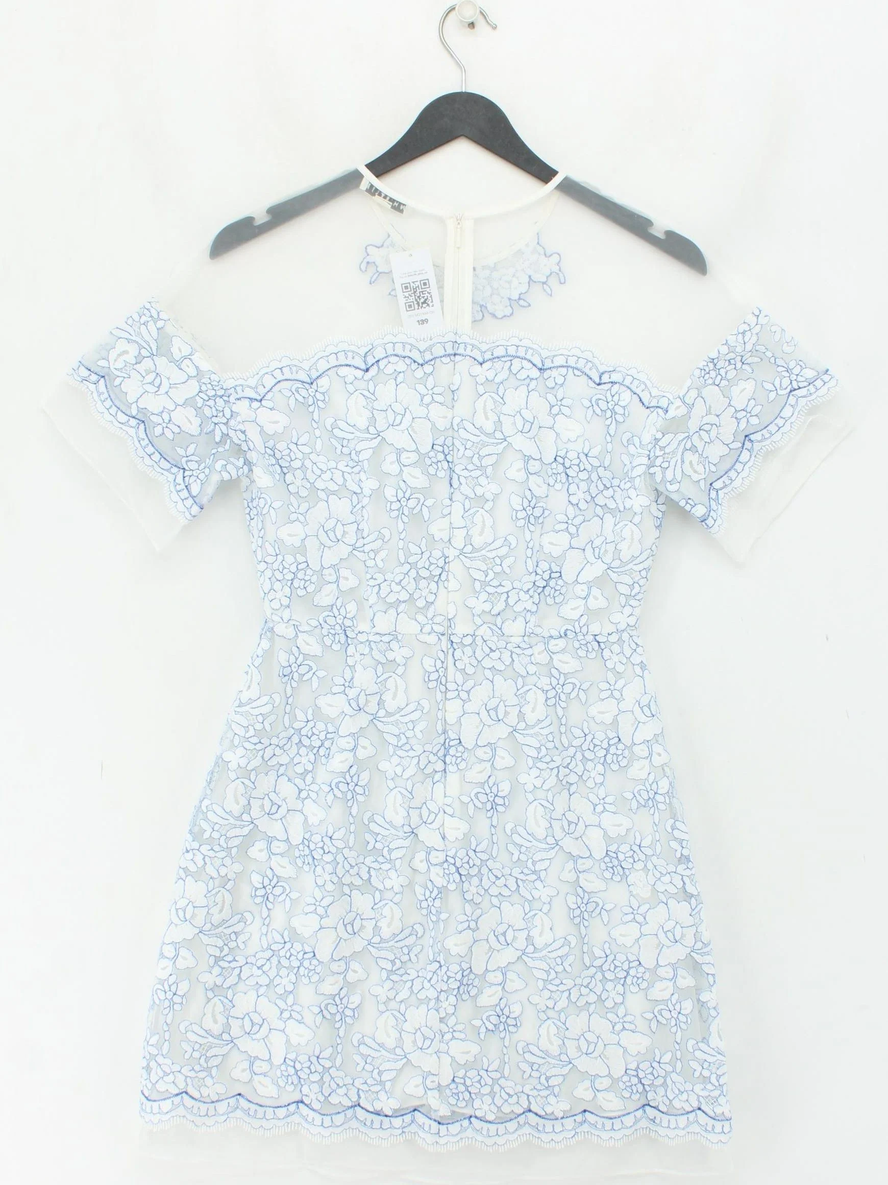 Whistles Mini Dress UK8 in White - Image 2