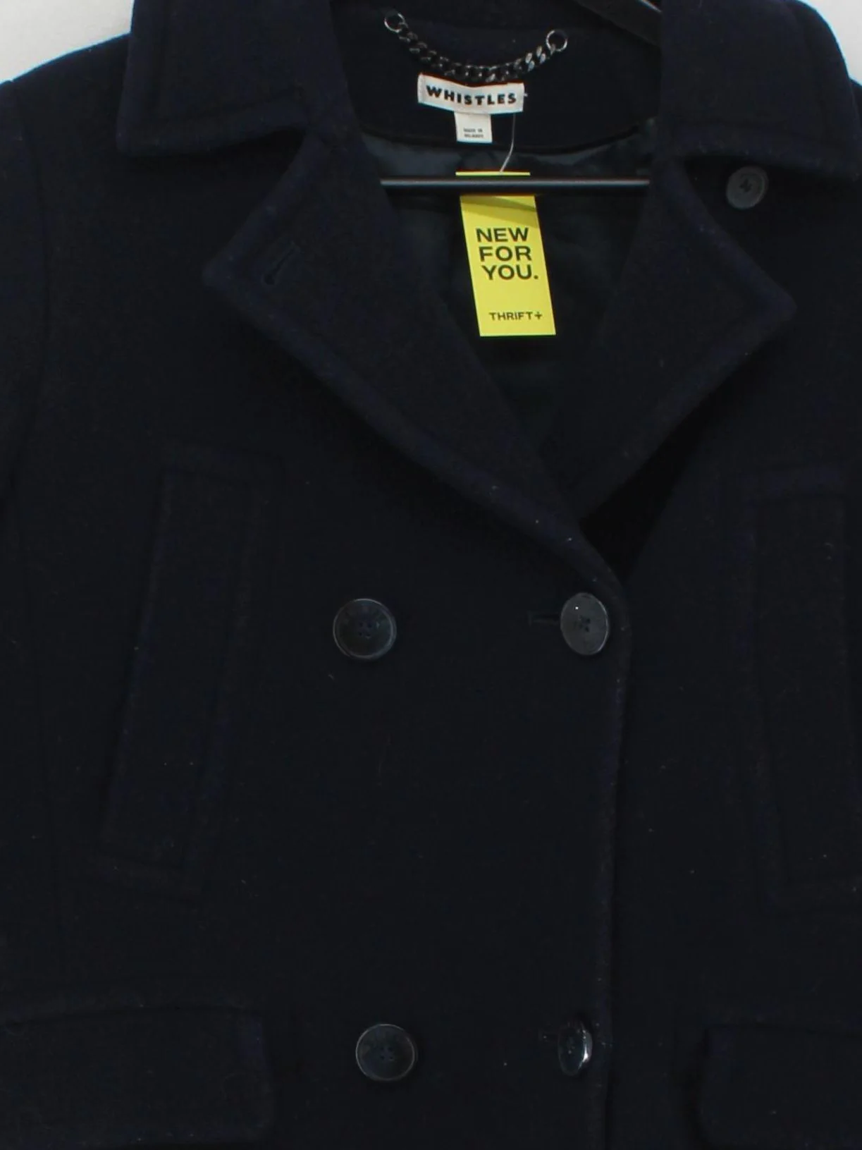 Whistles Overcoat jacket blue - Image 3