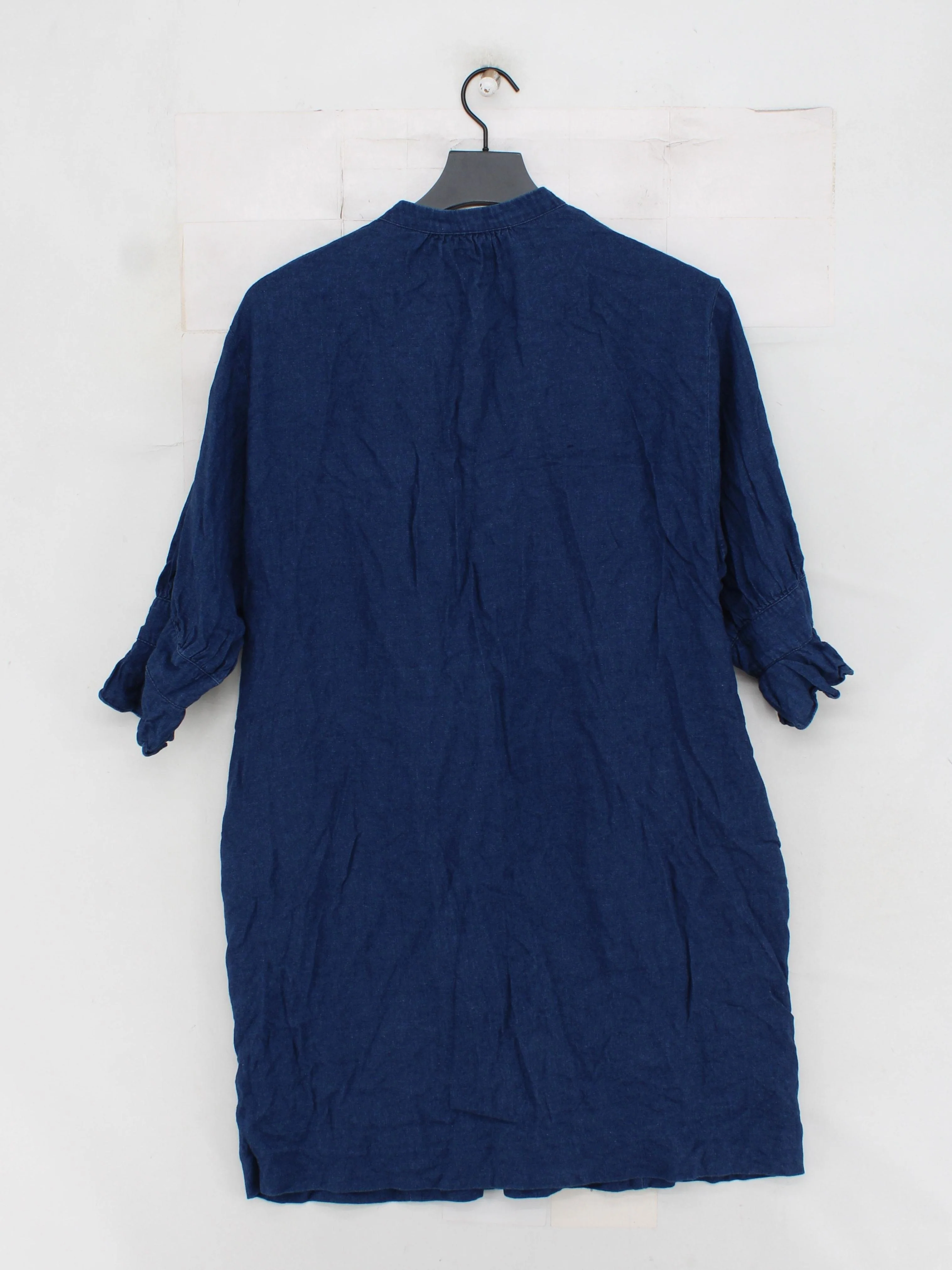 Whistles Shirt Midi Dress M in Blue - Image 2